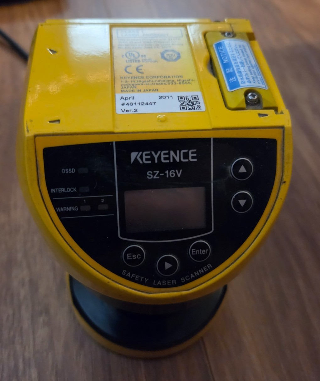 Used KEYENCE SZ-16V Safety Sensor - AS-IS not tested - See Description Used KEYENCE SZ-16V Safety Sensor - AS-IS not tested - See Description