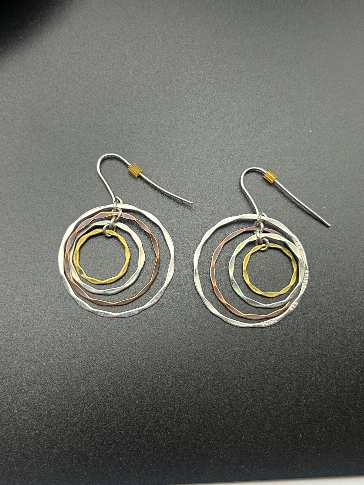 RLM Studio Robert Lee Morris 925 Sterling Silver Copper Brass Concentric Circle RLM Studio Robert Lee Morris 925 Sterling Silver Copper Brass Concentric Circle