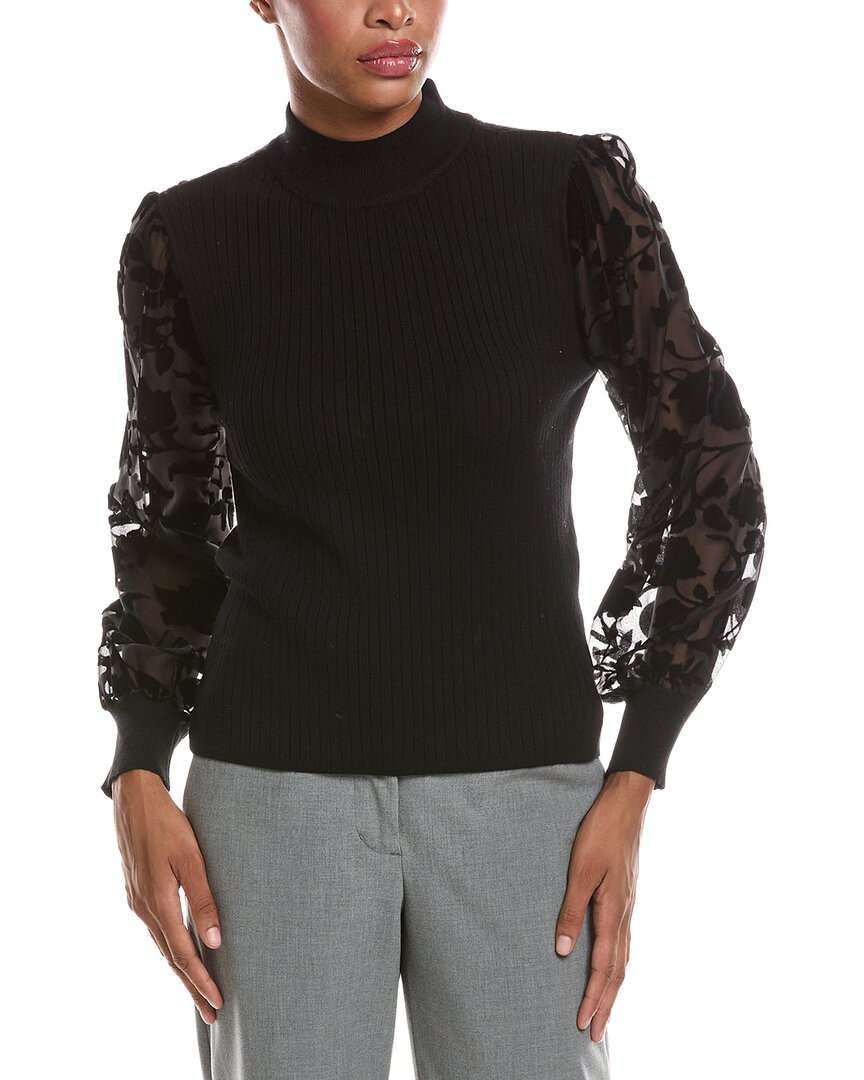 Joseph A. Burnout Mock Neck Top Women's Joseph A. Burnout Mock Neck Top Women's