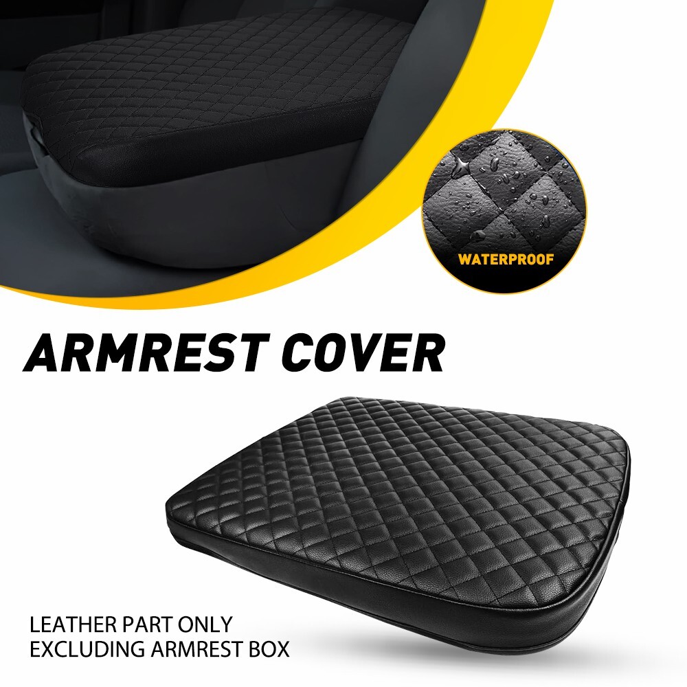 For 2002-2012 Dodge Ram 1500 Center Console Armrest Cover Accessories Black NEW