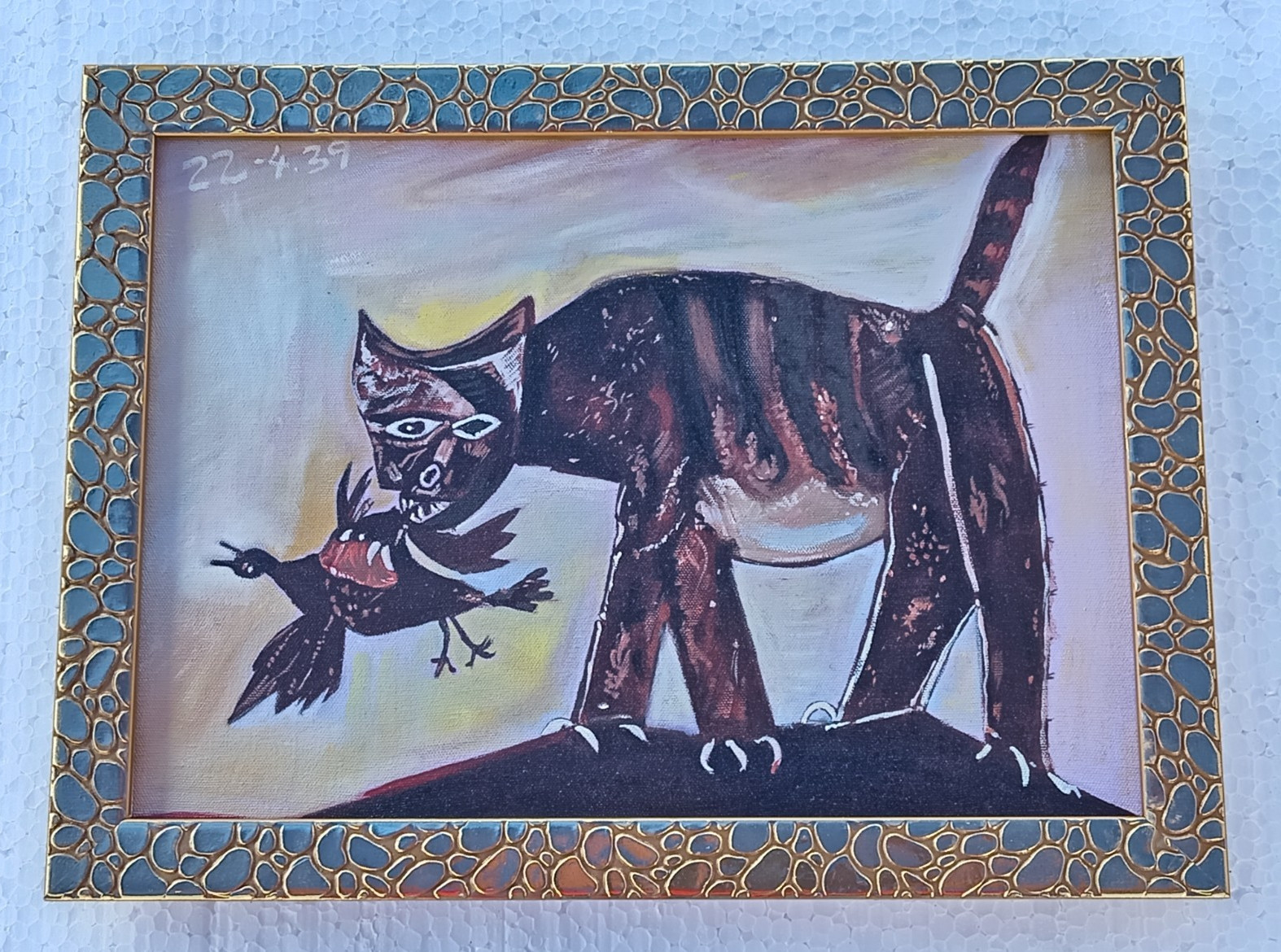 Pablo Picasso , Painting Oil On Canvas , signed stamped vintage.
