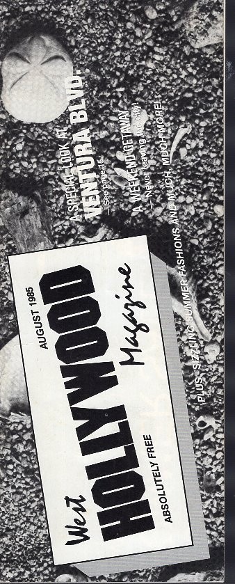 vintage WEST HOLLYWOOD august 1985 business guide pamplet rare/scarce vintage WEST HOLLYWOOD august 1985 business guide pamplet rare/scarce