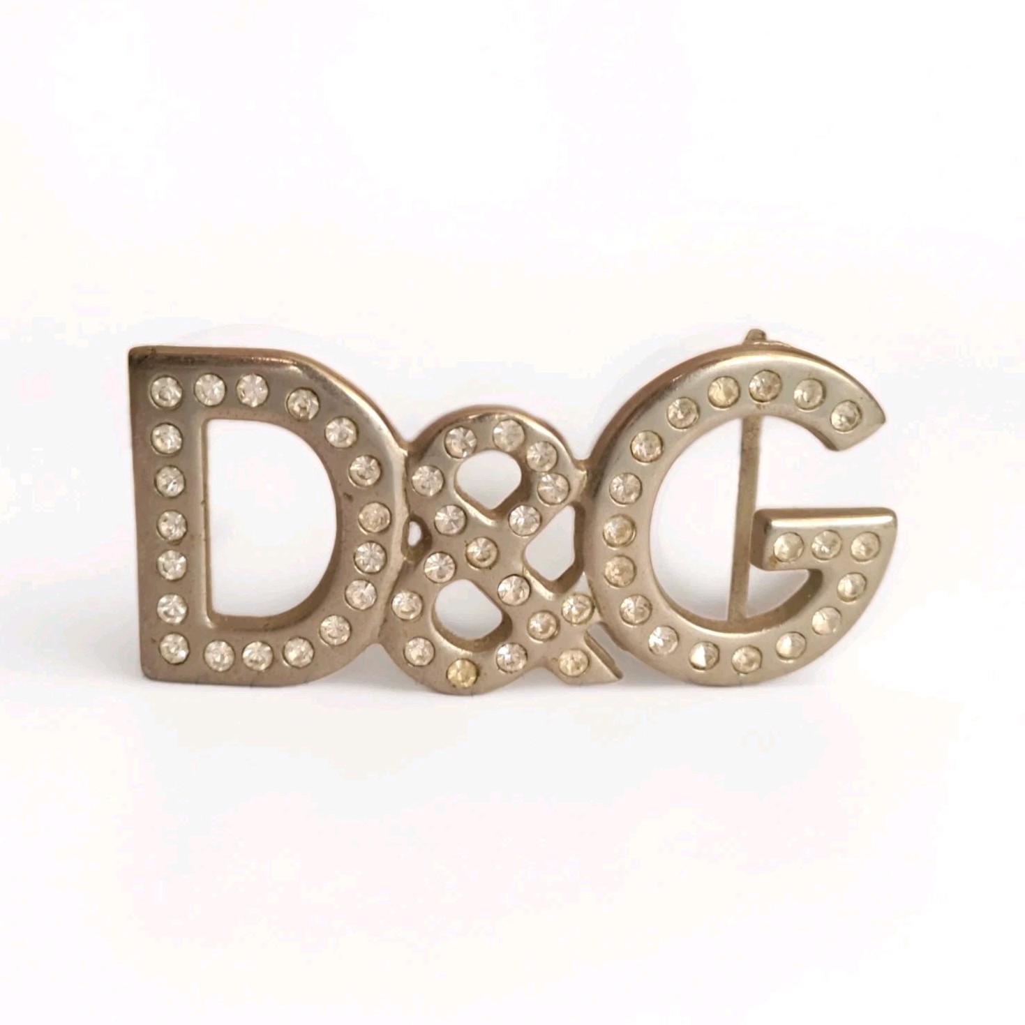 Authentic Vintage / Y2K D&G Dolce & Gabbana Rhinestone Logo Belt Buckle Authentic Vintage / Y2K D&G Dolce & Gabbana Rhinestone Logo Belt Buckle
