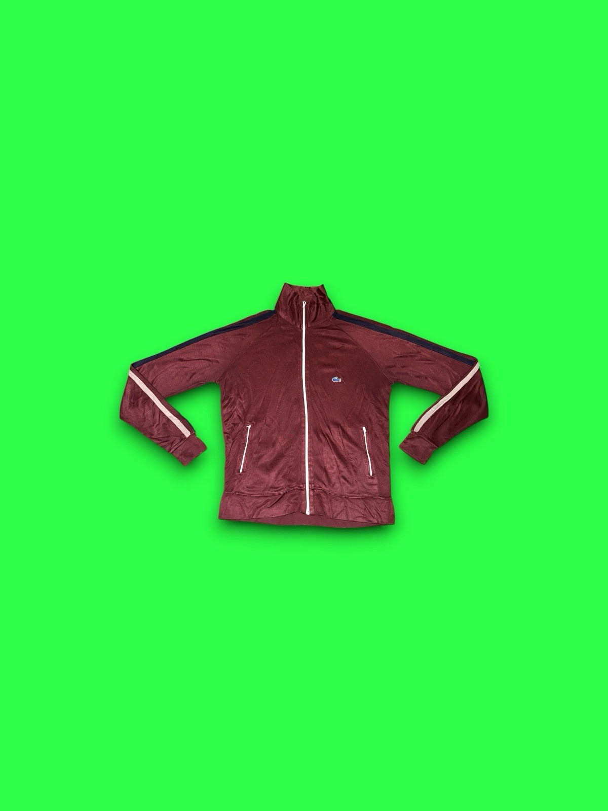 Vintage Lacoste Izod full zip track jacket maroon men’s medium Vintage Lacoste Izod full zip track jacket maroon men’s medium