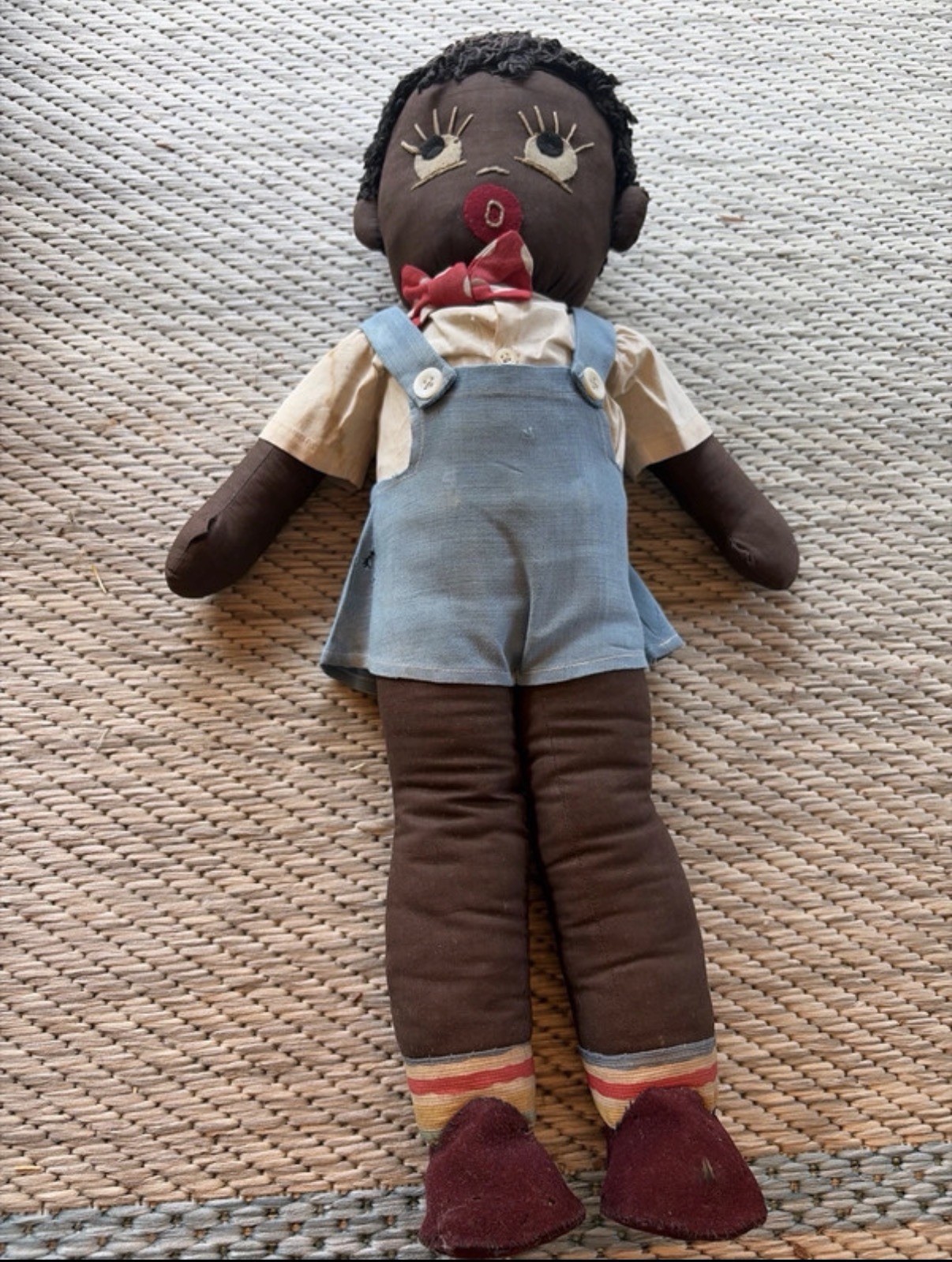 Antique Folk Art Black Americana Boy Rag Doll Vintage Doll Antique Folk Art Black Americana Boy Rag Doll Vintage Doll