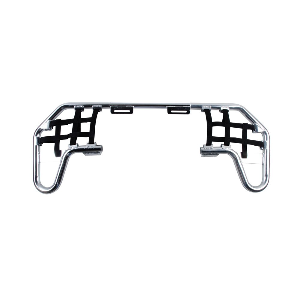 Tusk Comp Series Nerf Bars Silver with Black Webbing for Yamaha Raptor 660 Tusk Comp Series Nerf Bars Silver with Black Webbing for Yamaha Raptor 660