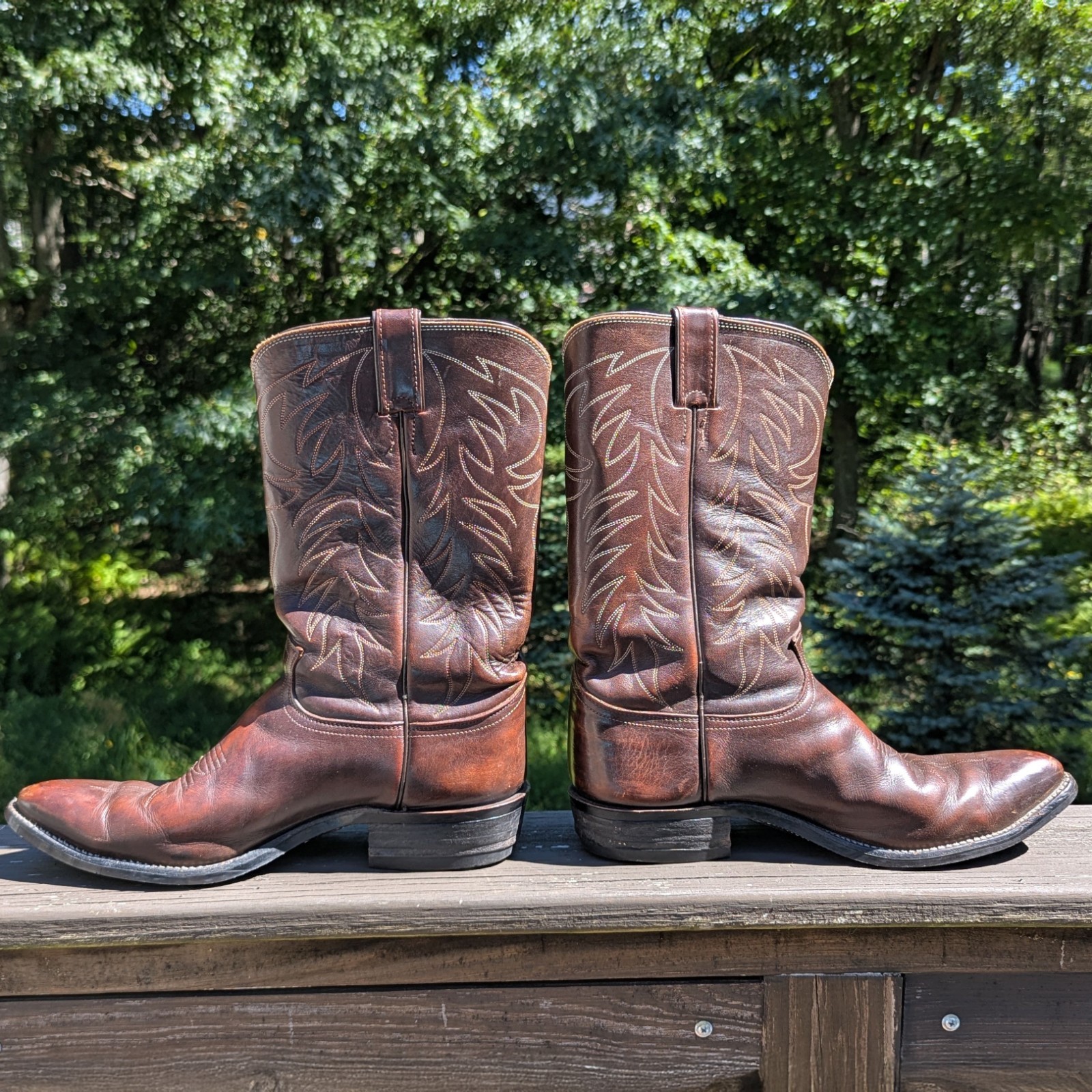 Vintage Justin Men\'s Brown Leather Cowboy Boots Made in USA Style 1116 Size 11.5 Vintage Justin Men\'s Brown Leather Cowboy Boots Made in USA Style 1116 Size 11.5