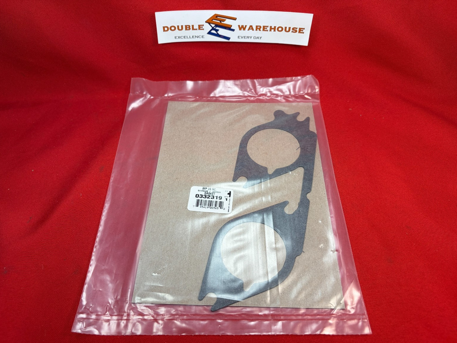 NOS OEM NIP Evinrude Johnson 0332319 Carburetor Mounting Gasket #4 SEALED