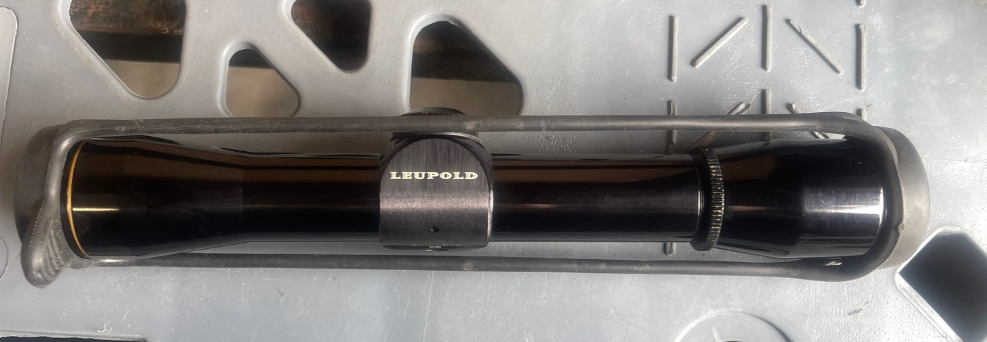Leupold FX-1 4 X 28mm Rimfire  Rifle Scope Fine Duplex Reticle & lense cover