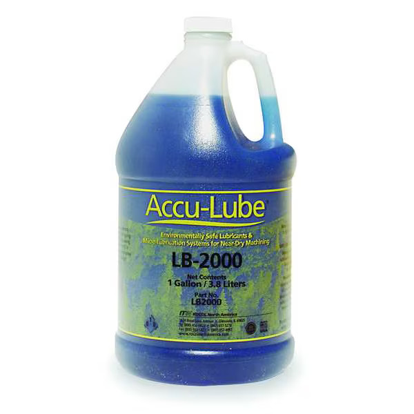 Accu-Lube Cutting Fluid, LB-2000, Synthetic, 1 gal, Jug, Blue LB2000 Accu-Lube