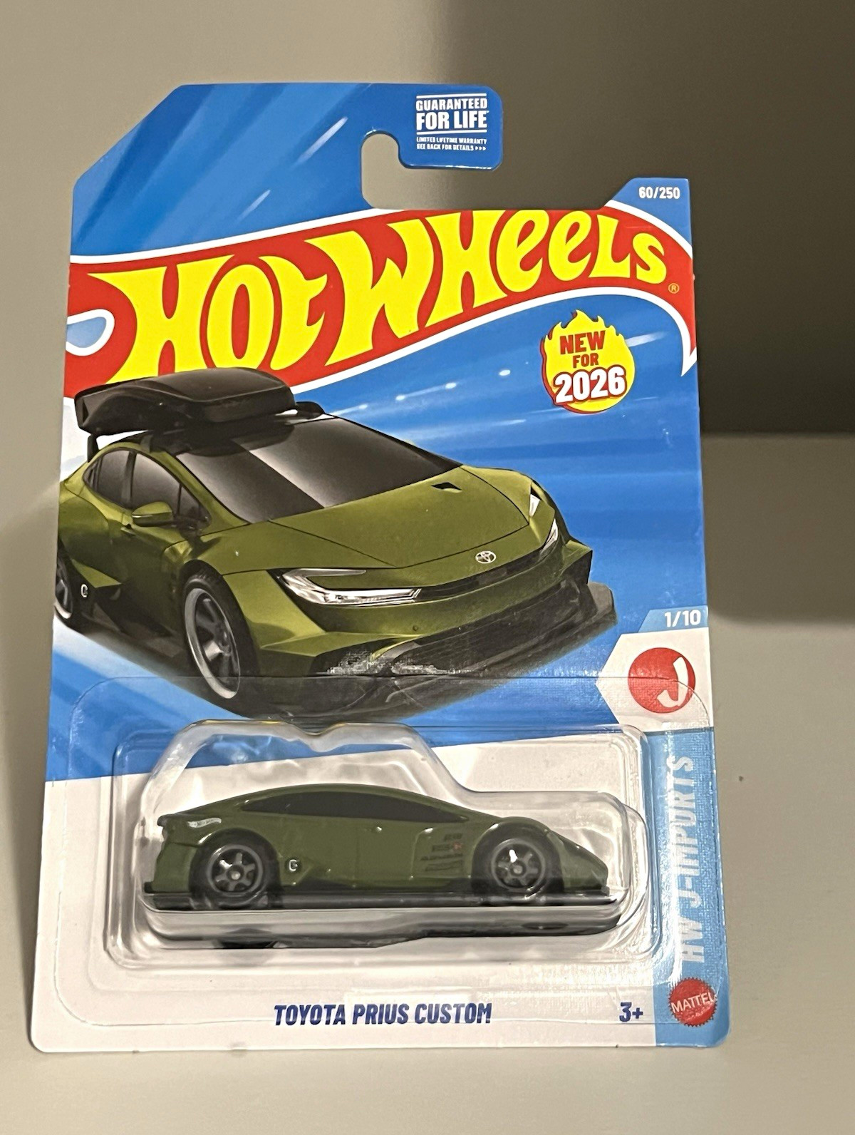 Hot Wheels 2026 Toyota Prius Custom Olive Green HW J-Imports 1/10 #60/250 Hot Wheels 2026 Toyota Prius Custom Olive Green HW J-Imports 1/10 #60/250
