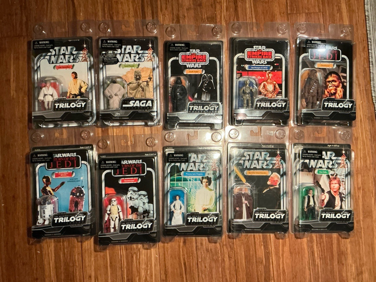 Star Wars Vintage Original Trilogy Collection VOTC Lot MOC Unpunched Cards Star Wars Vintage Original Trilogy Collection VOTC Lot MOC Unpunched Cards