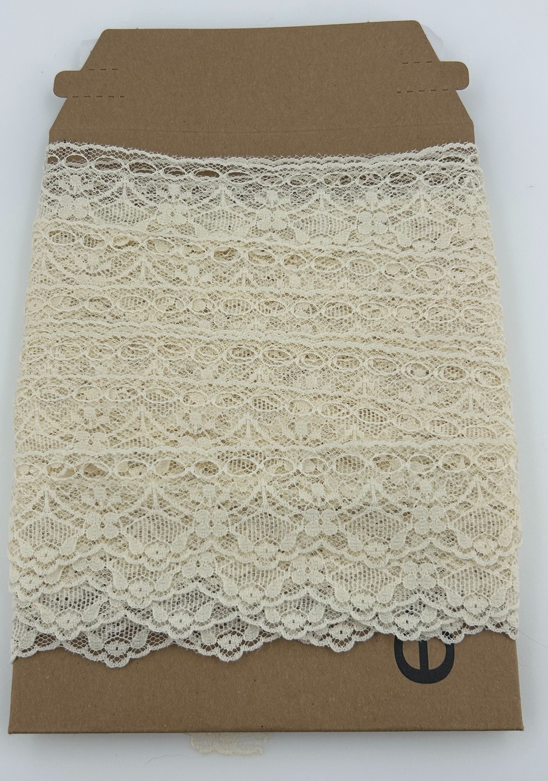 Cream Lace Trim Fabric Scalloped Edge Decorative Craft Sewing 14 Yards Cream Lace Trim Fabric Scalloped Edge Decorative Craft Sewing 14 Yards
