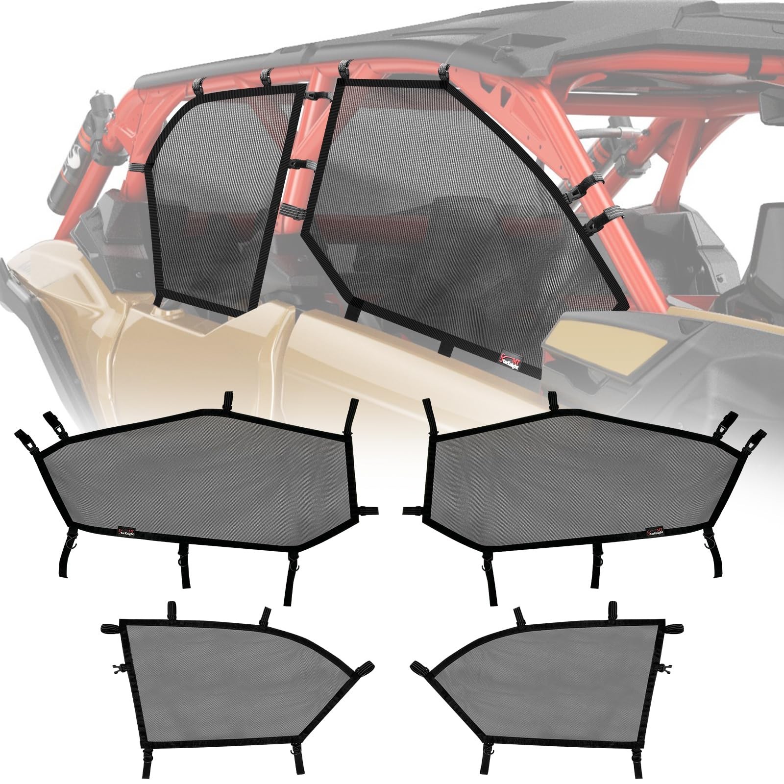 StarknightMT X3 Max Window Nets Compatible with Can Am Maverick X3 Max 2017-2... StarknightMT X3 Max Window Nets Compatible with Can Am Maverick X3 Max 2017-2...