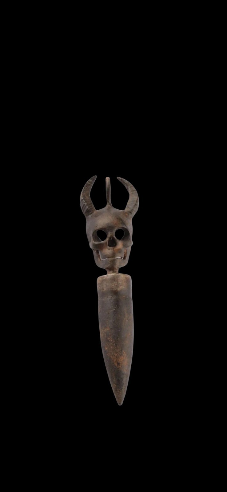 Antique WWII Central European Soldiers Pendant Unique Devil Satan Trench Art Antique WWII Central European Soldiers Pendant Unique Devil Satan Trench Art
