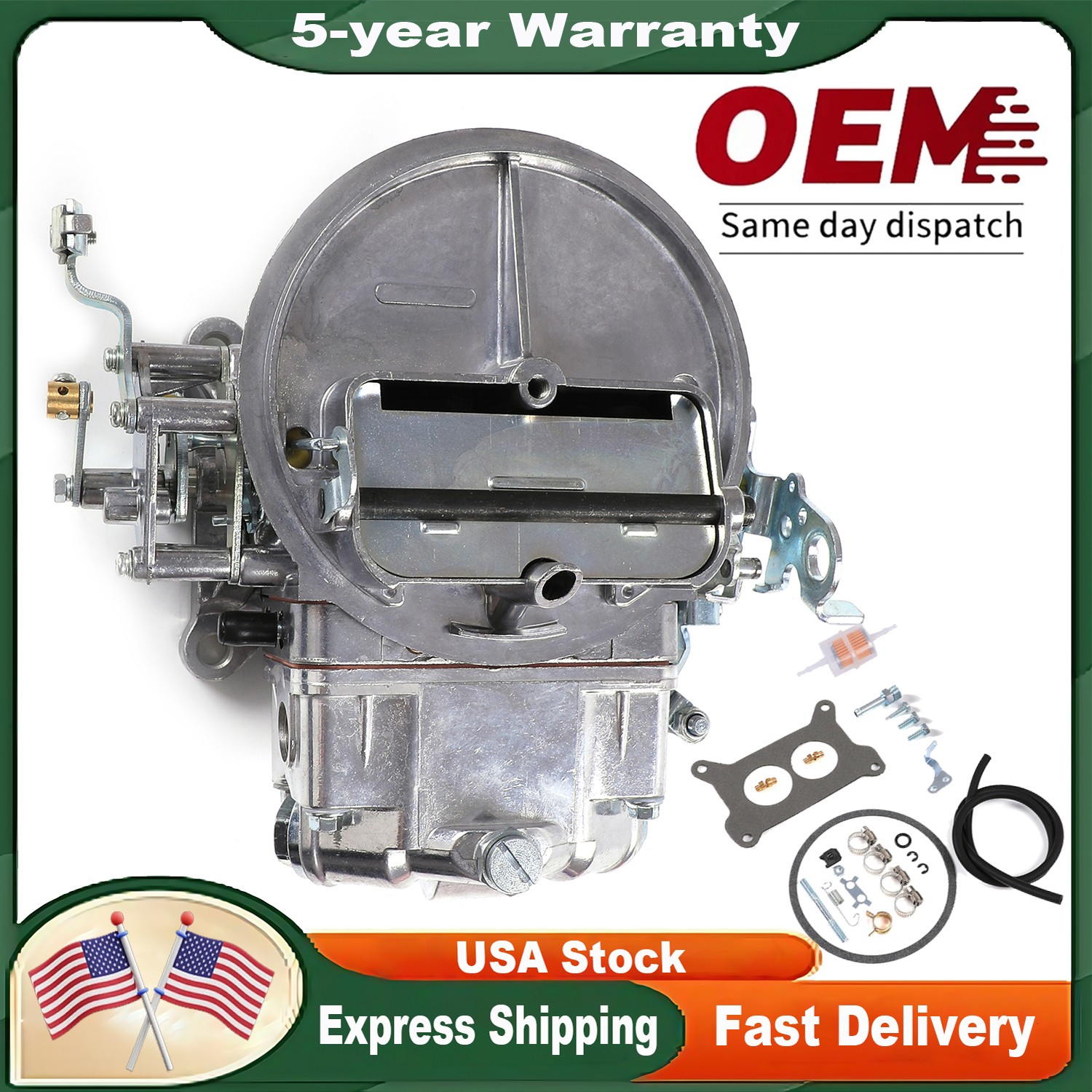 For Holley 0-4412S Model 2300 500 CFM 2 Barrel Carburetor with Manual Choke New