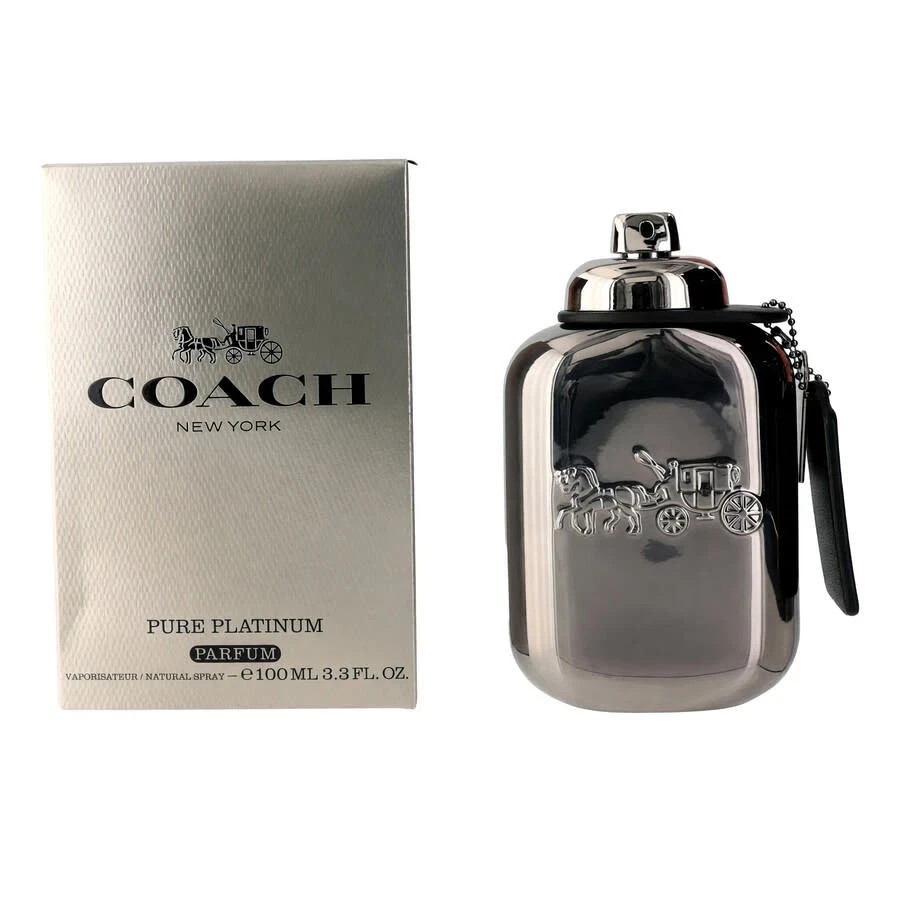 Coach Pure Platinum 3.3 oz 100 Ml EDP Perfume For Men New In Box