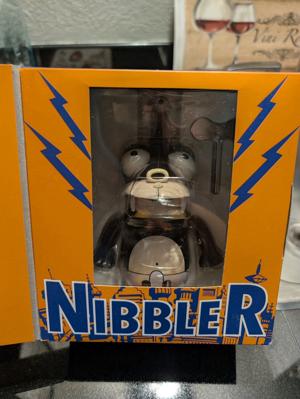 Futurama Nibbler Wind-Up Tin Toy - Rocket USA 2000 - Sealed In Original Box NEW