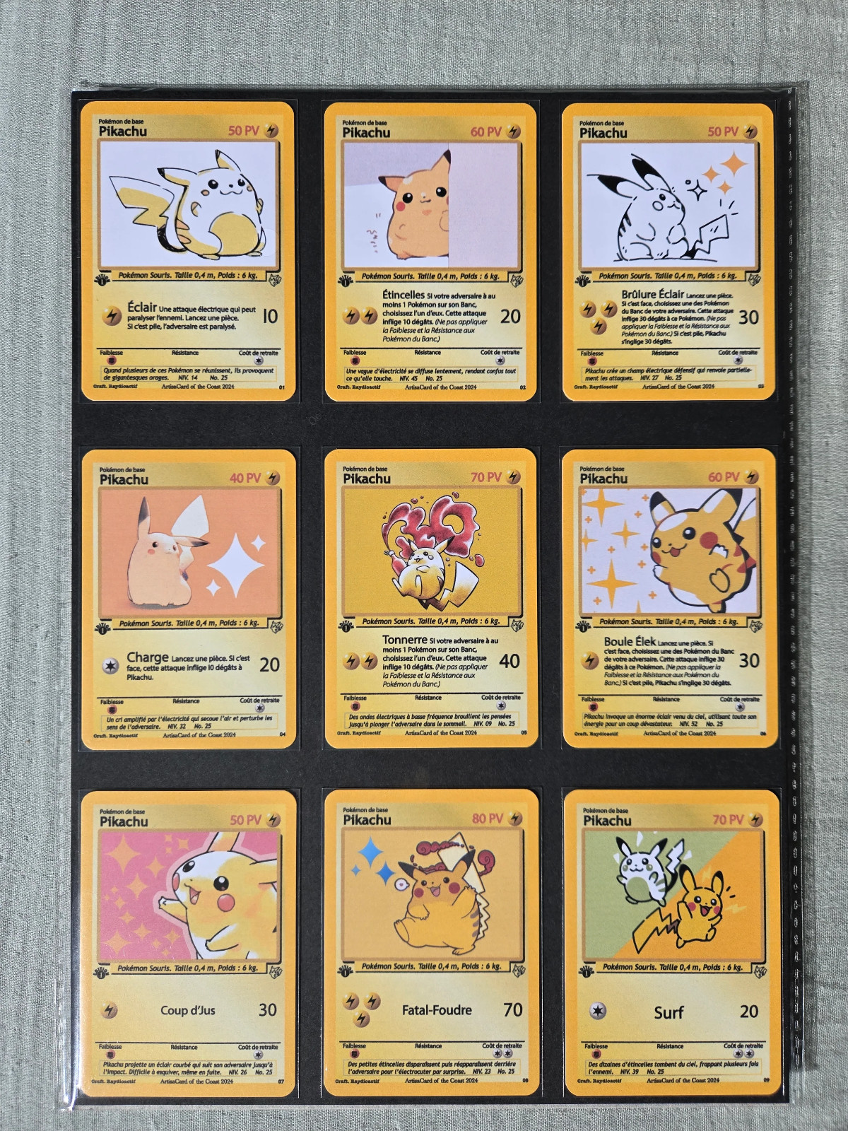 Pokemon Cards Yellow Version Game Boy Pikachu Wizards Style 90\'s