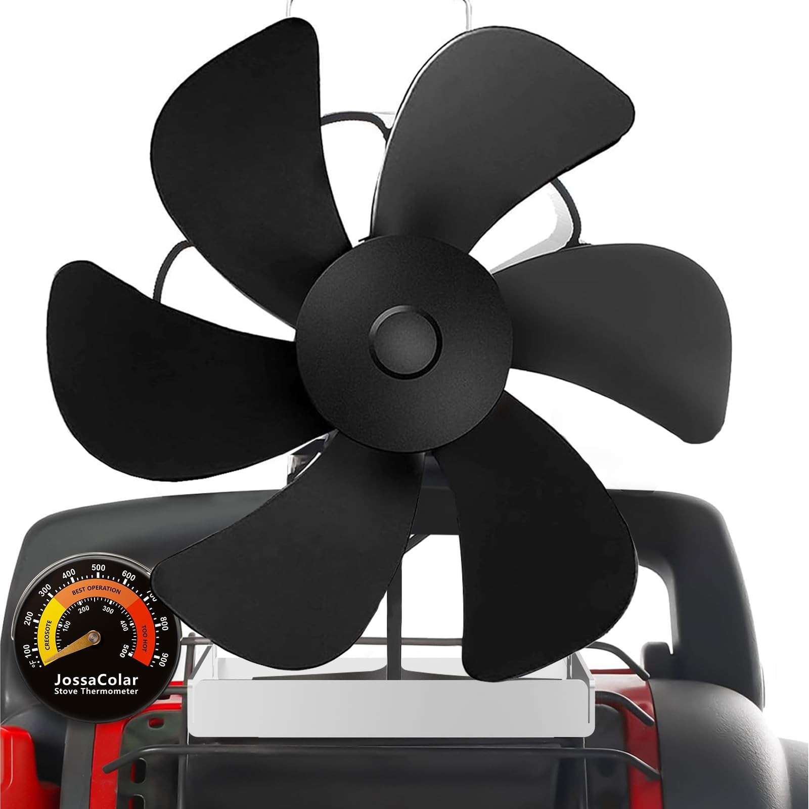 JossaColar Wood Stove Fan Heat Powered Fireplace Non Medium, Black JossaColar Wood Stove Fan Heat Powered Fireplace Non Medium, Black