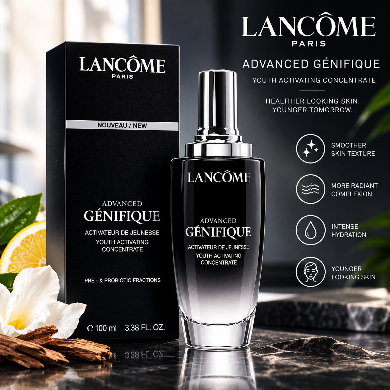 Lancome Advanced Genifique Youth Activating Concentrate 3.38oz /100ml New Sealed