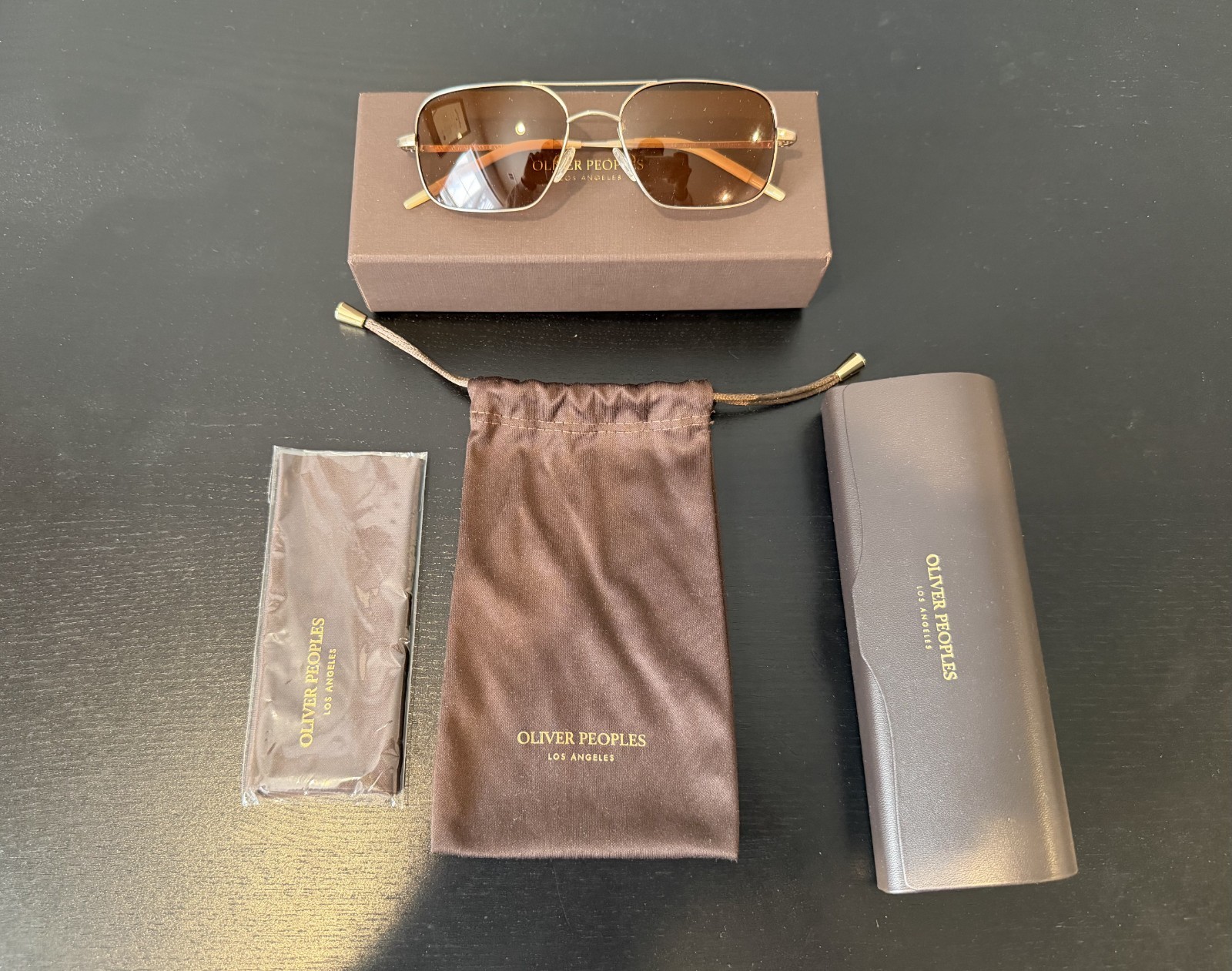 Oliver Peoples Victory 55 Cognac Burn Notice Michael Westen - 1st edition RARE