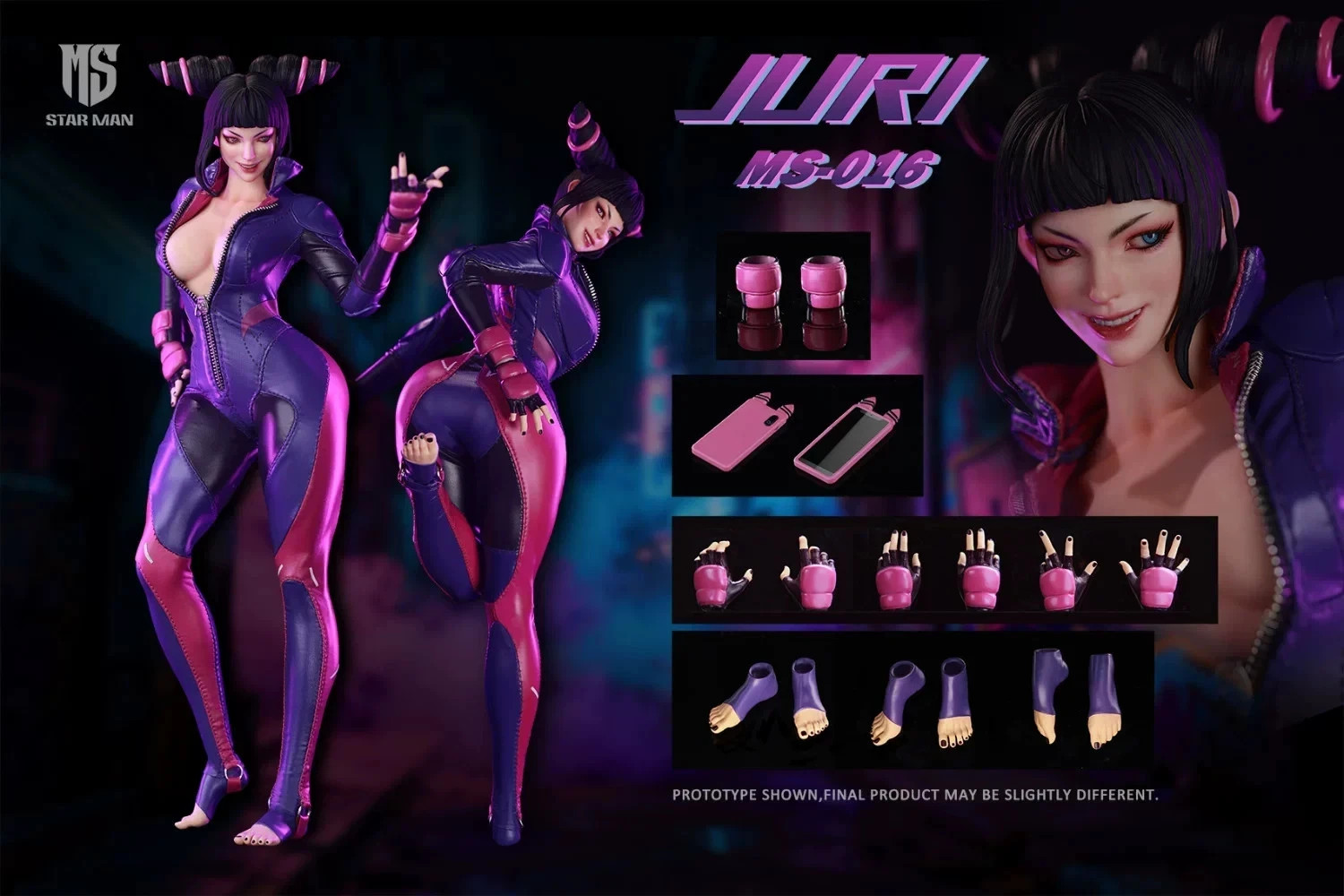 New STAR MAN MS-016 1/6 Female Fighter Spider Juri 12
