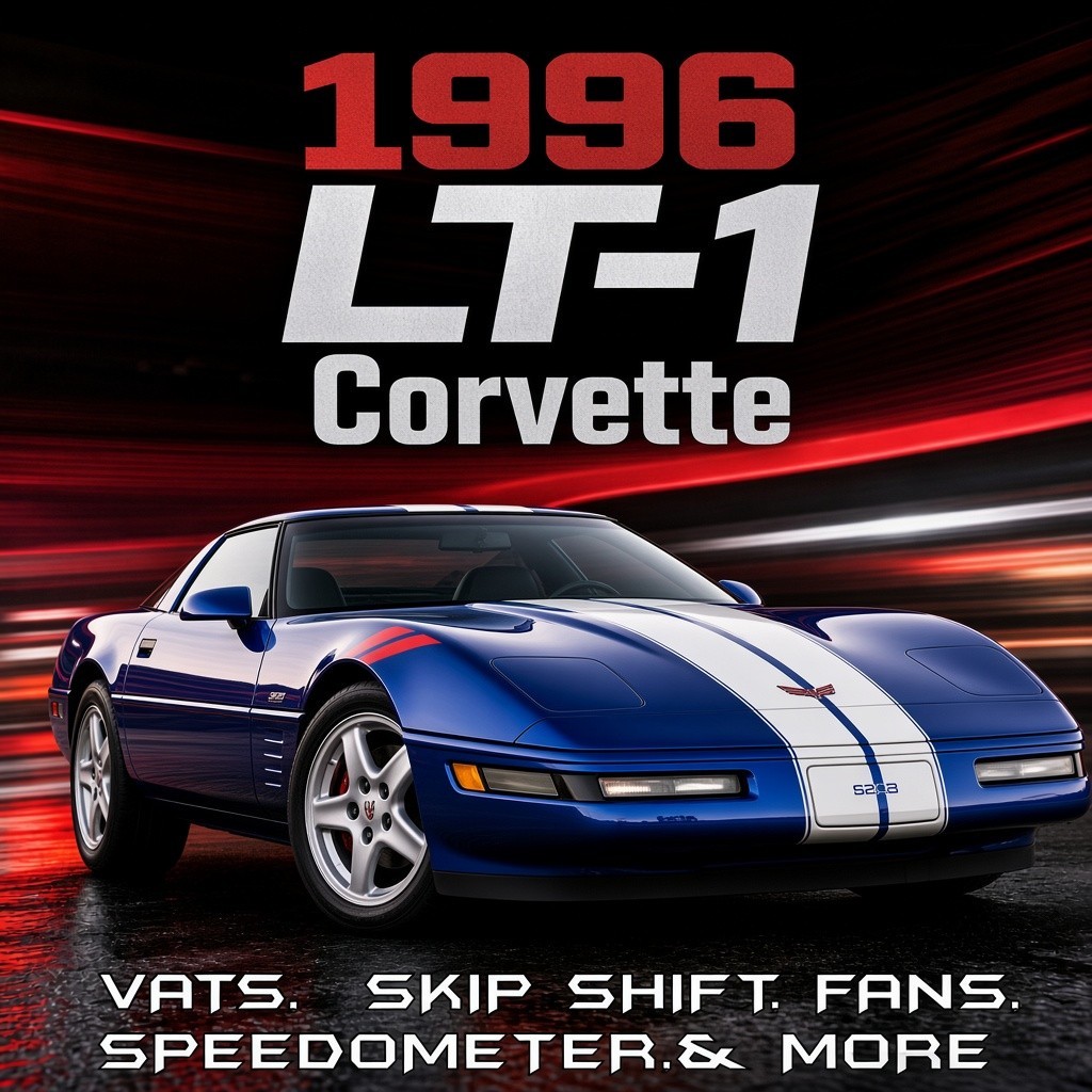 1996 LT-1 Corvette PCM VATS Removal + Skip Shift + Fans + Speedo + More