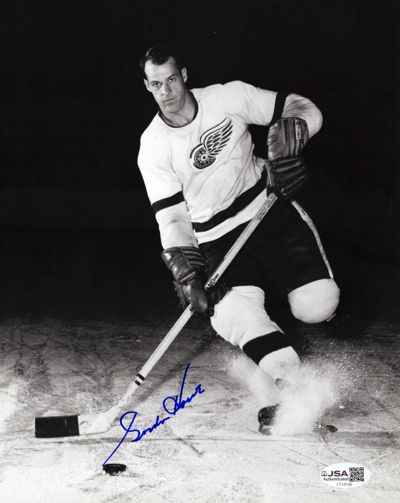 Gordie Howe autographed signed 8x10 photo NHL Detroit Red Wings JSA Gordie Howe autographed signed 8x10 photo NHL Detroit Red Wings JSA