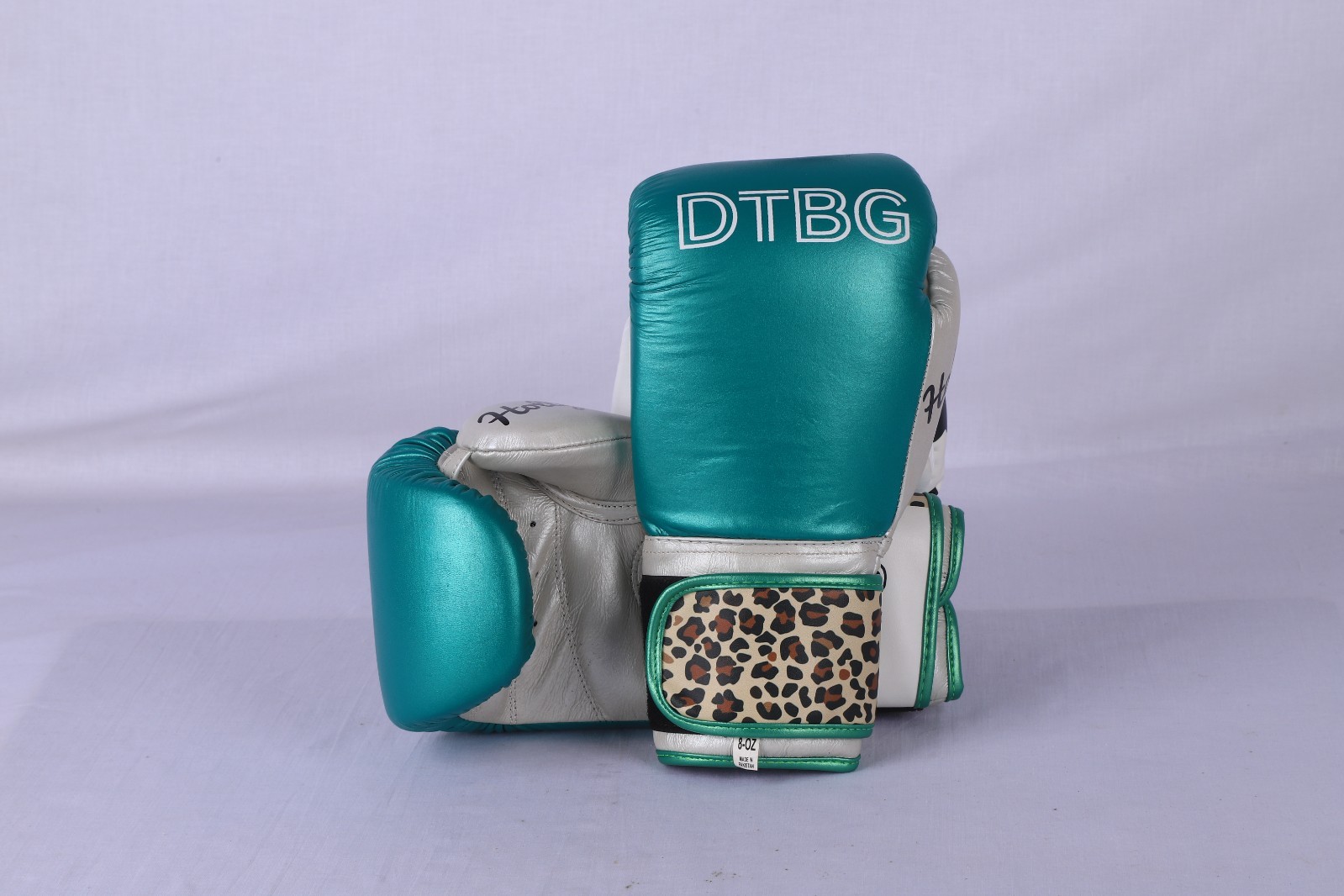 Custom Boxing Gloves Personalized Name Logo Metallic Leather Training Sparring