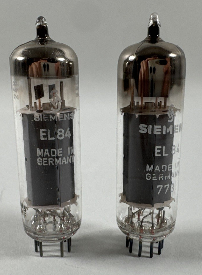 Siemens EL84 NOS Pair Vintage Vacuum Power Tubes Guitar Amplifier In Box Siemens EL84 NOS Pair Vintage Vacuum Power Tubes Guitar Amplifier In Box