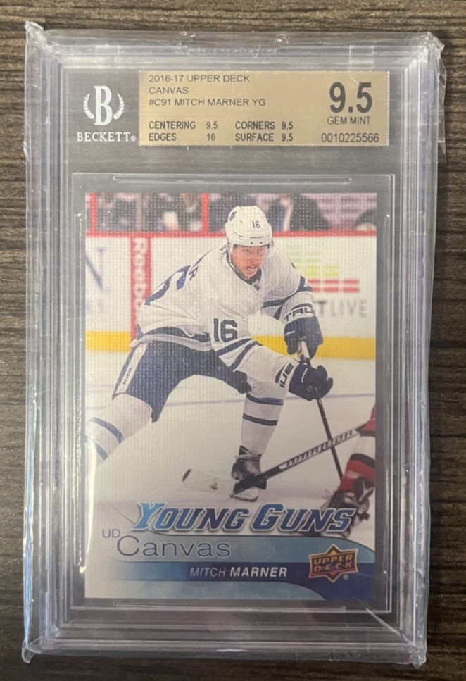 Mitch Marner 2016-17 Upper Deck Young Guns Canvas 9.5 Gem Mint Rookie RC Mitch Marner 2016-17 Upper Deck Young Guns Canvas 9.5 Gem Mint Rookie RC