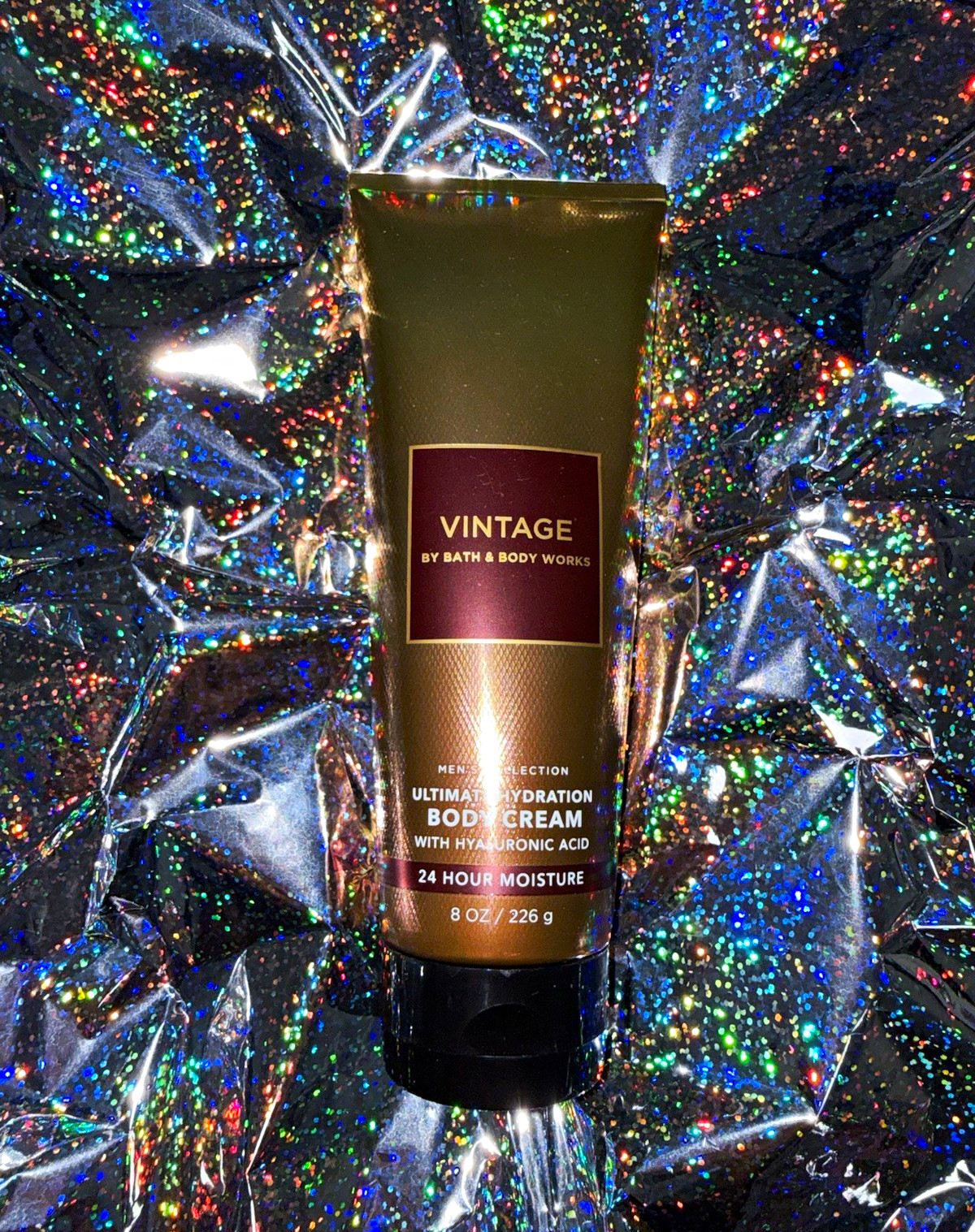 Bath & Body Works Vintage Men\'s Hydrating Body Cream Hyaluronic Acid 8 oz 24H