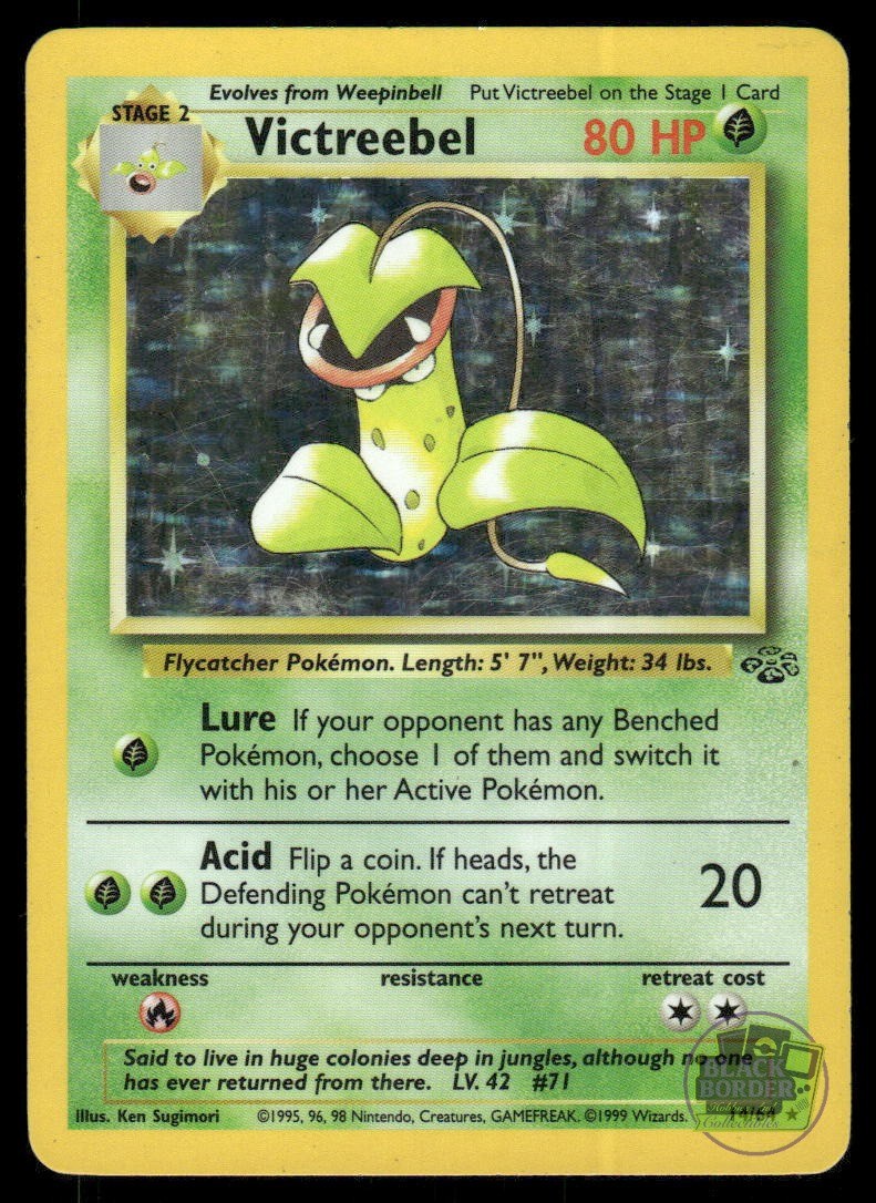 Victreebel 14/64 Rare Jungle Pokemon Unlimited Holo HP