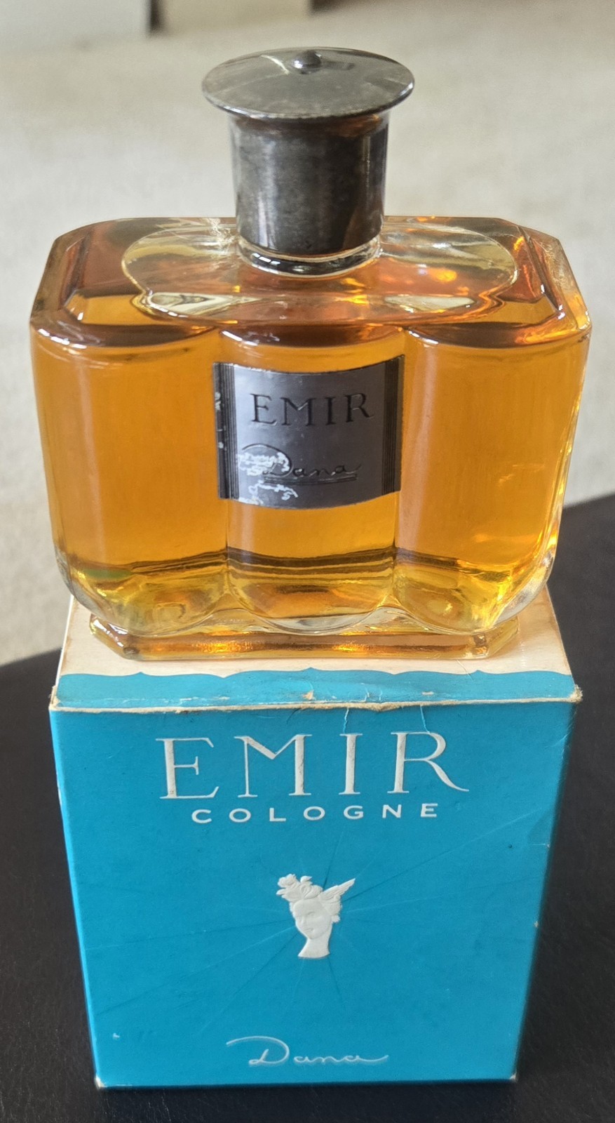 New In Box Vintage Dana Perfumes EMIR Cologne Splash  4 Oz. #6204 