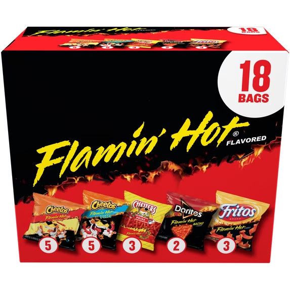 New Frito-Lay Flamin\' Hot Mix Variety Pack Snack Chips, 18 Count Multipack New.. New Frito-Lay Flamin\' Hot Mix Variety Pack Snack Chips, 18 Count Multipack New..
