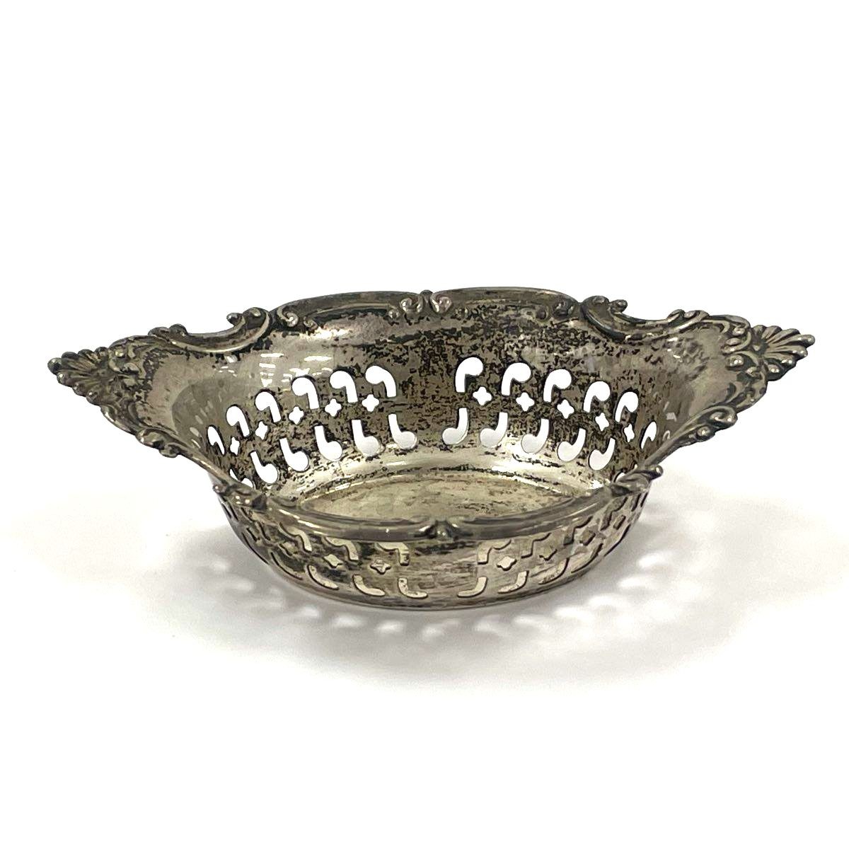Vintage Gorham Sterling Silver Pierced Oval Bonbon Nut Dish Bowl 4780/3 24.53g