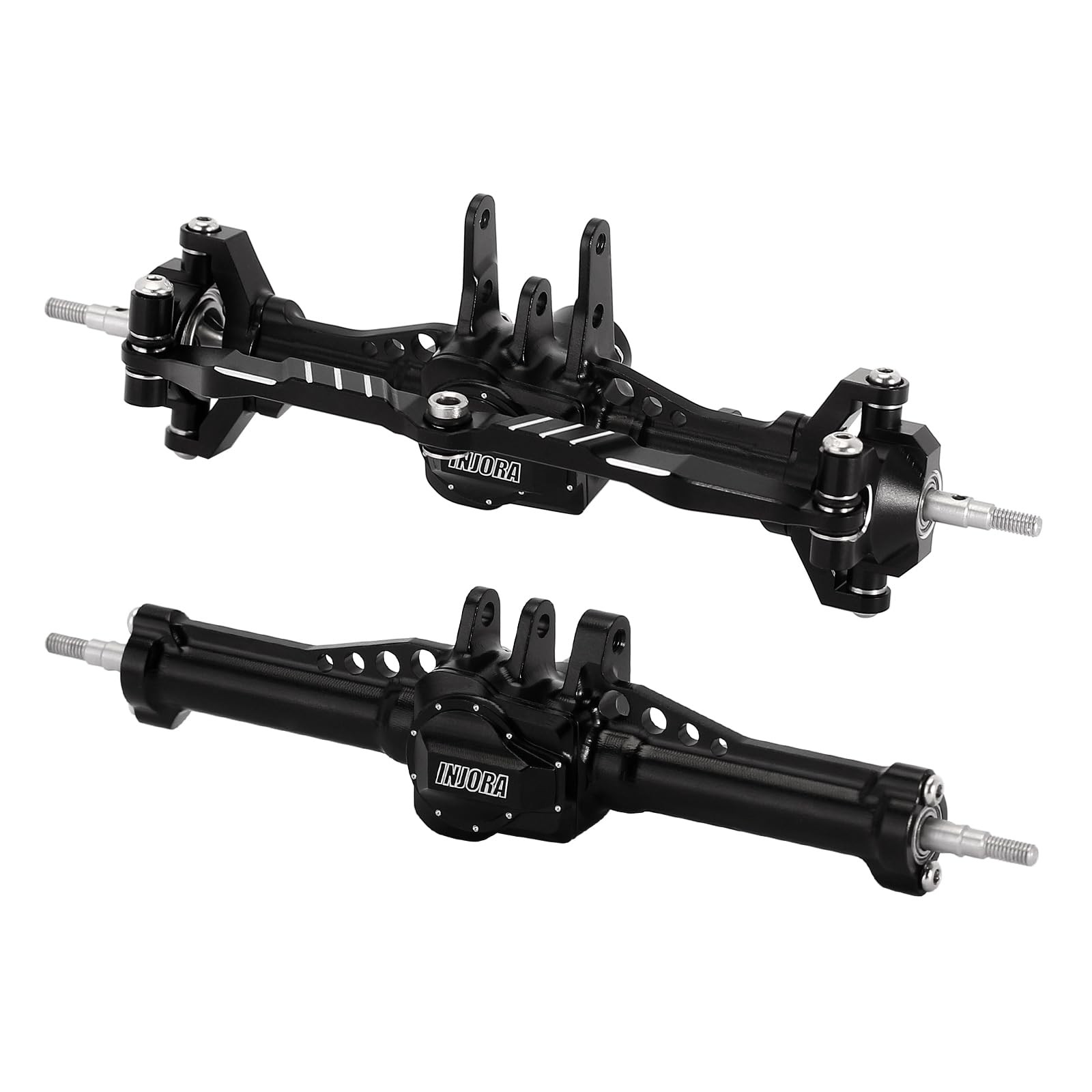 INJORA Front&Rear Axles +4mm Extended Aluminum Complete Set for TRX4M 1/18 RC INJORA Front&Rear Axles +4mm Extended Aluminum Complete Set for TRX4M 1/18 RC