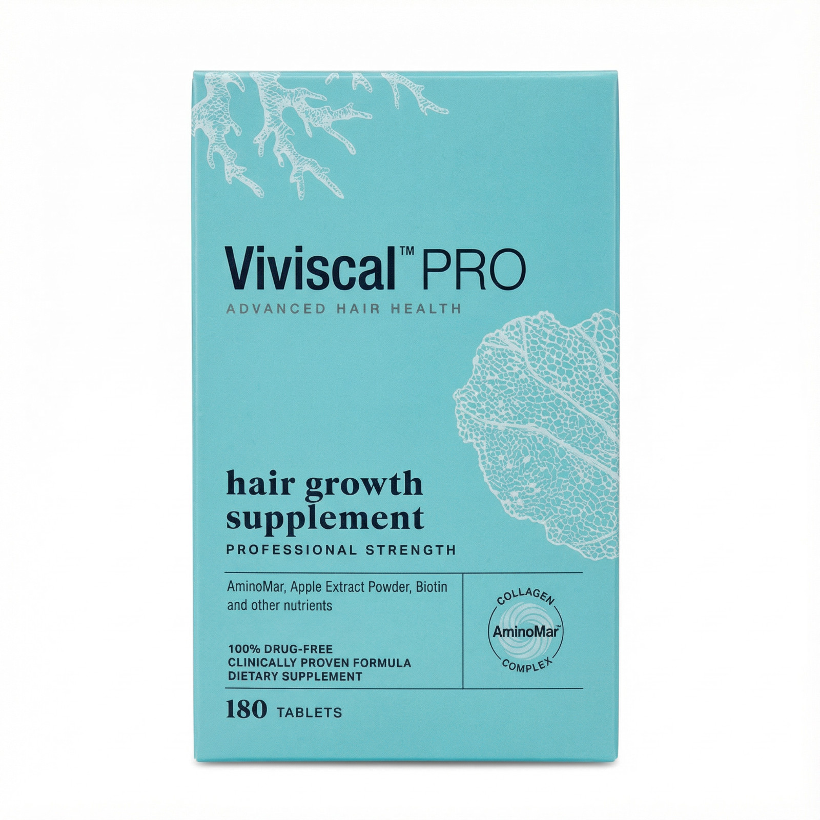 Viviscal PRO Professional Hair Growth Supplements 180 Tablets 90 Day