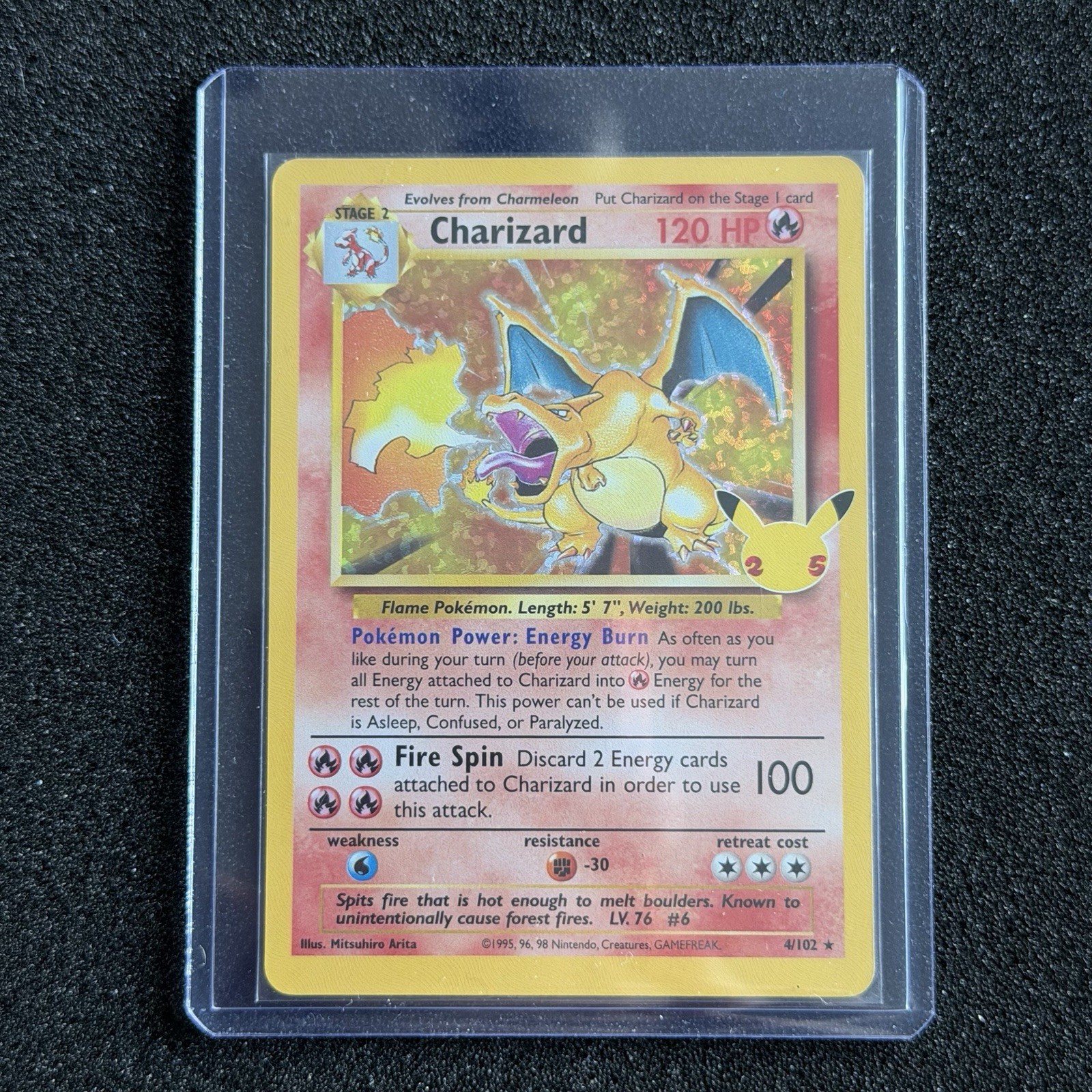 Charizard - 4/102 - Classic Collection - Celebrations 25th Anniversary Holo Charizard - 4/102 - Classic Collection - Celebrations 25th Anniversary Holo