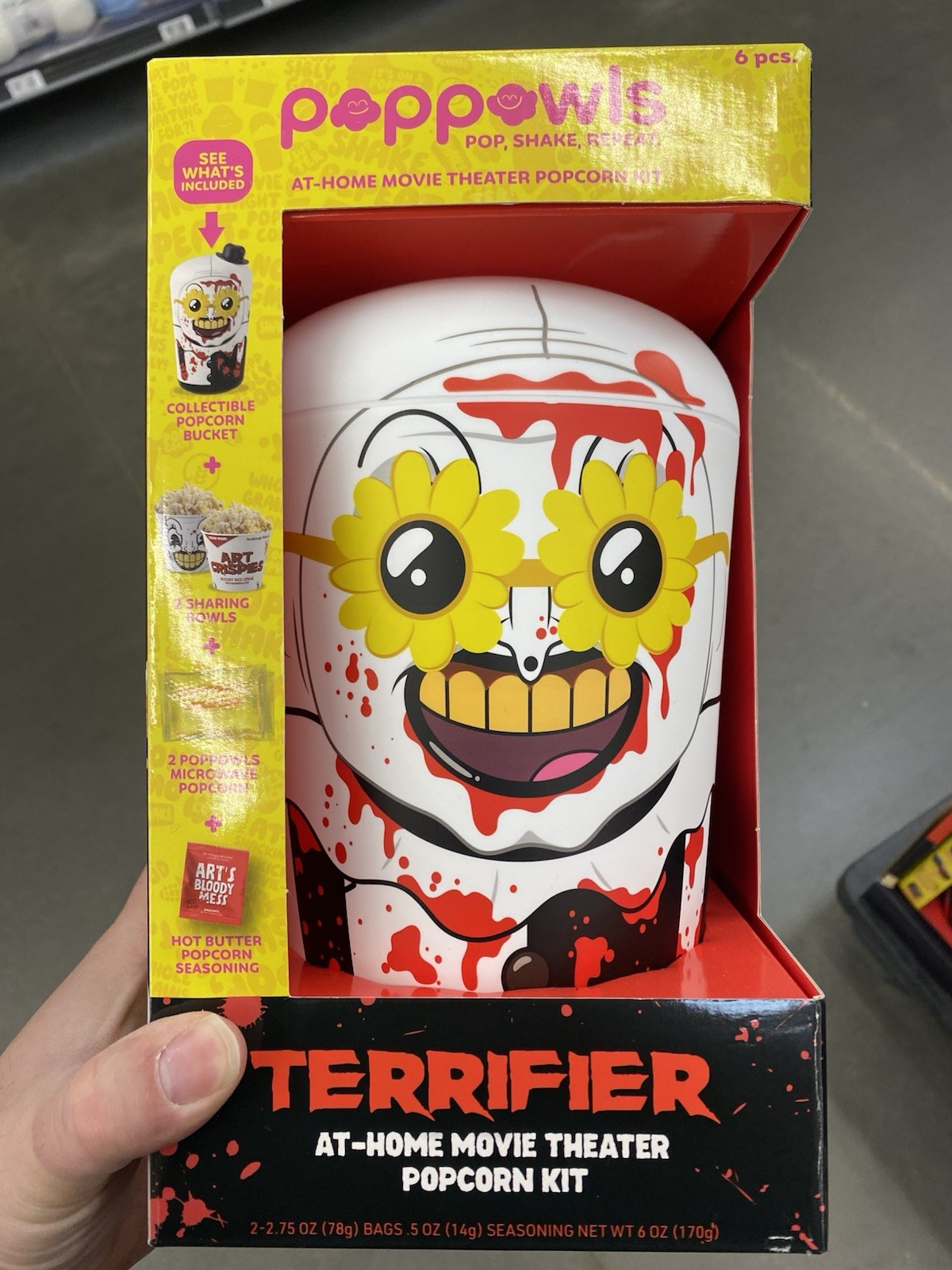 Poppowls - Terrifier / Art CLOWN - Collectible Popcorn Bucket Kits Poppowls - Terrifier / Art CLOWN - Collectible Popcorn Bucket Kits