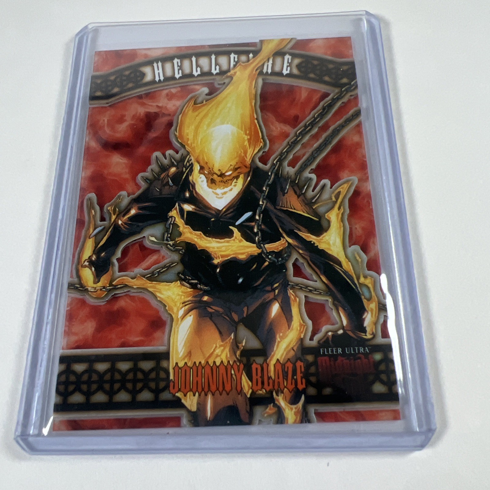 2023 Fleer Ultra Midnight Sons HELLFIRE ACHIEVEMENT #HFA1 Johnny Blaze