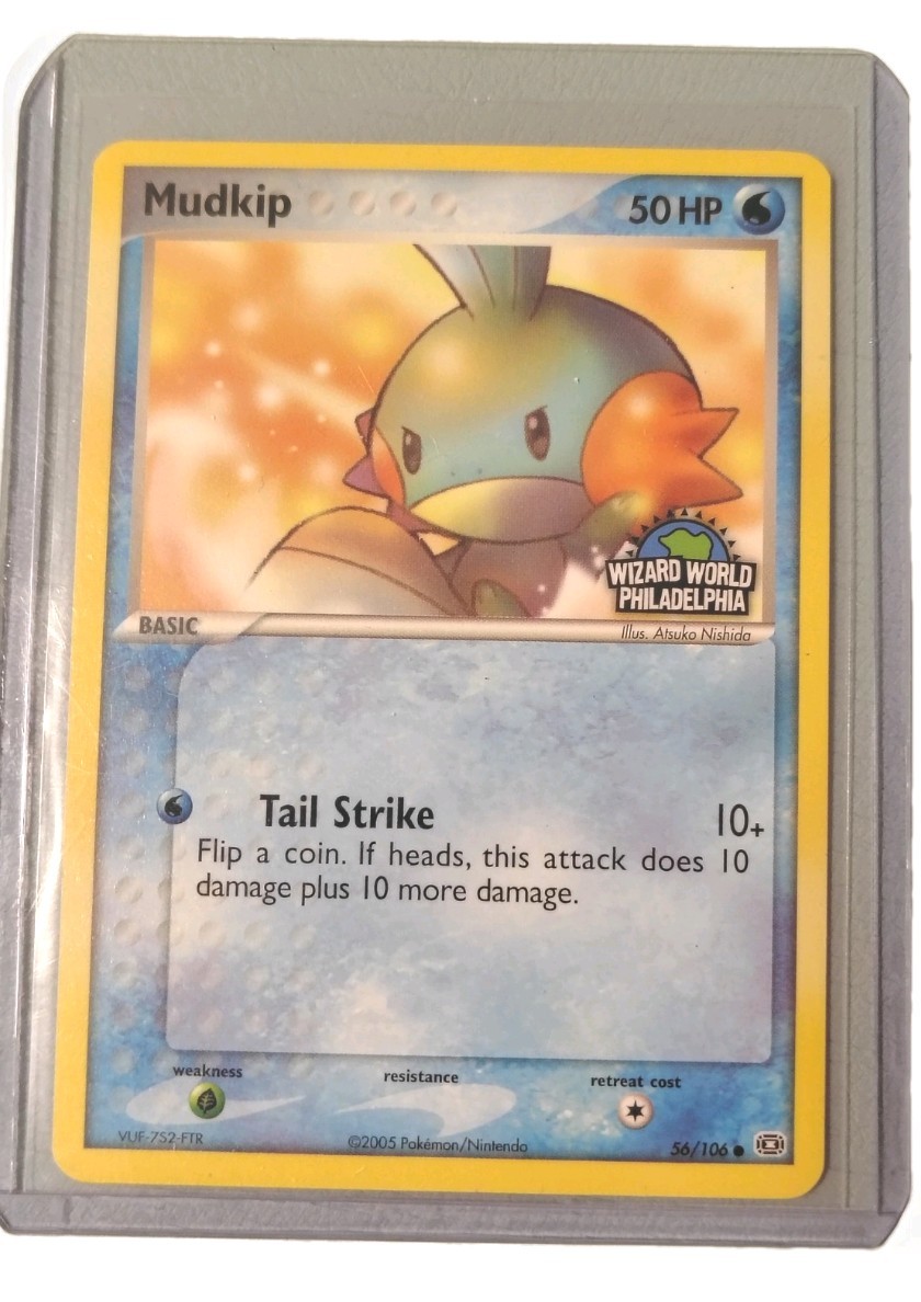 Pokemon Card - Mudkip Emerald 56/106 Wizard World Philadelphia Promo 2005