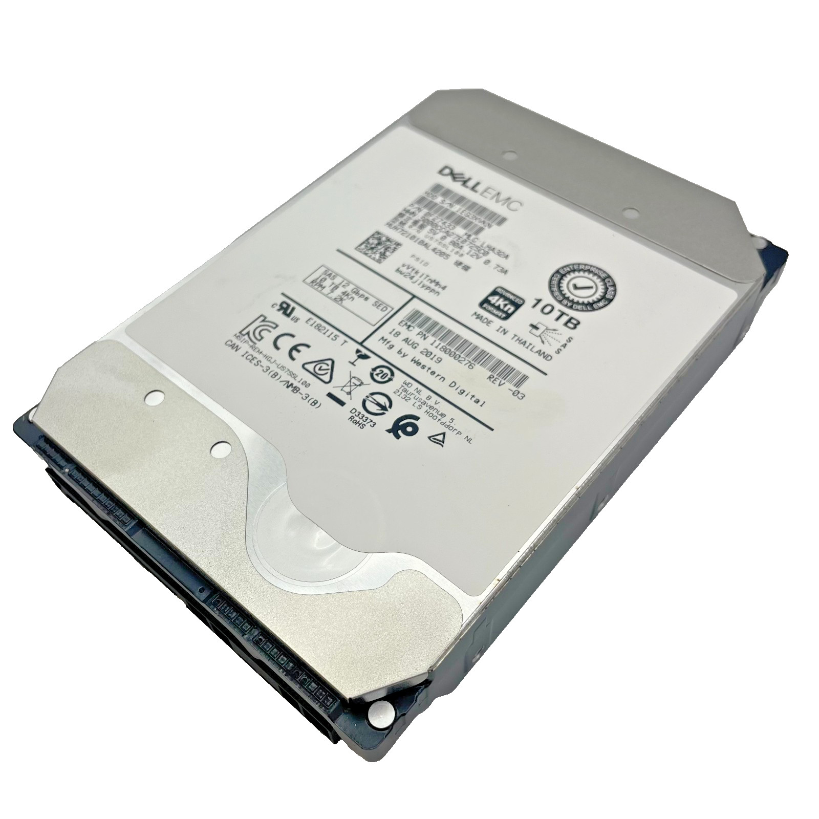 Dell EMC WD-HITACHI H5H72101CLAR10T0 10TB 7.2K SAS 12Gb/s SED 3.5in A POH 0-50k