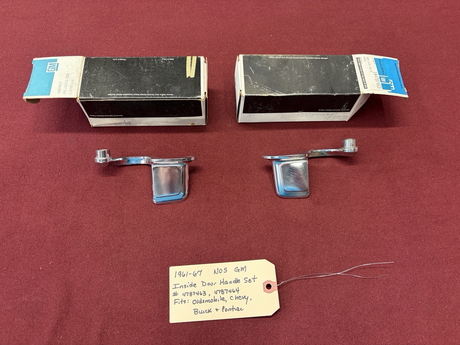 1961-67 NOS GM Inside Door Handles 