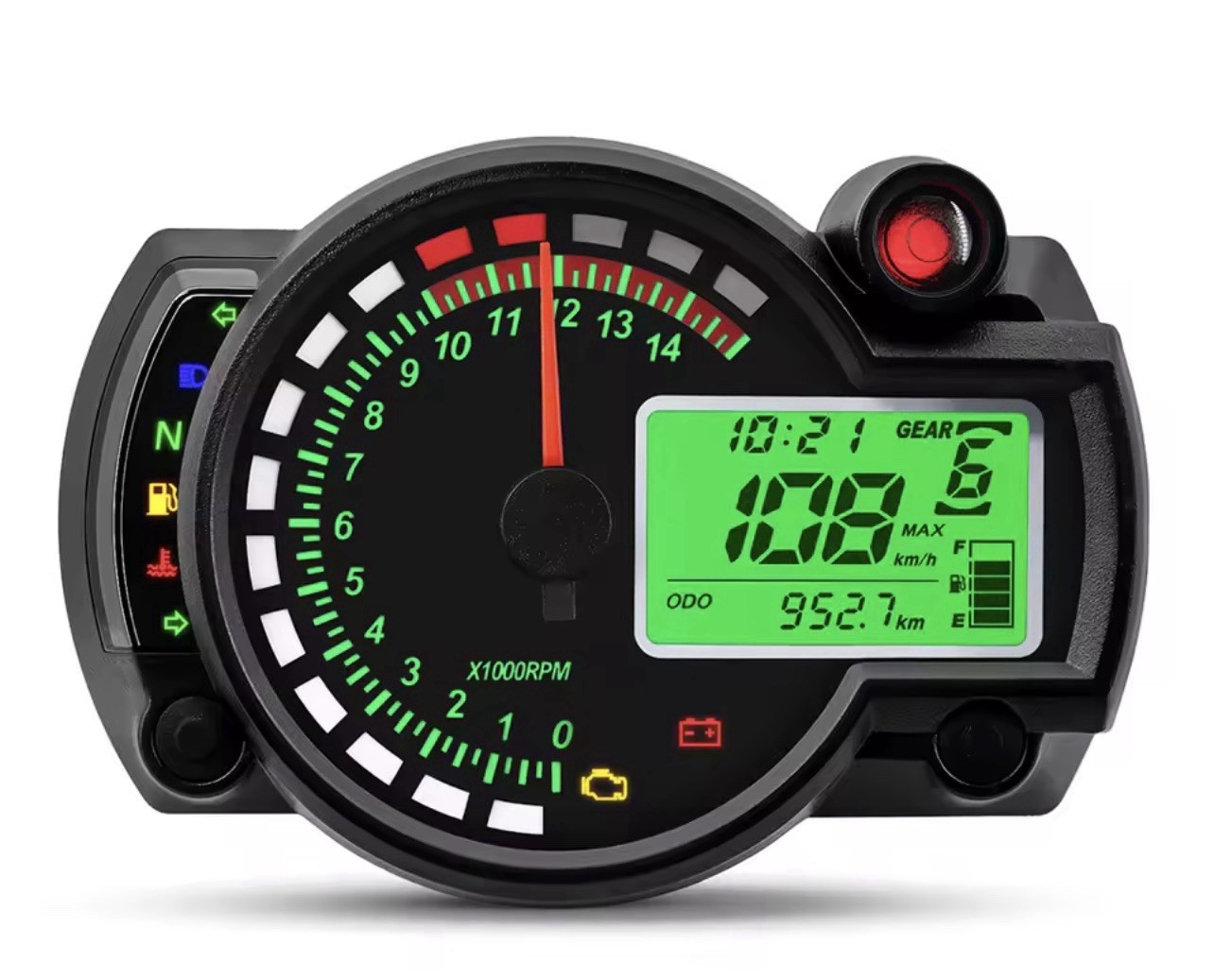 Universal LED LCD Motorcycle Gauge Cluster Kawasaki ZX6R ZX10R ZRX1200 ZX4R ZZR Universal LED LCD Motorcycle Gauge Cluster Kawasaki ZX6R ZX10R ZRX1200 ZX4R ZZR