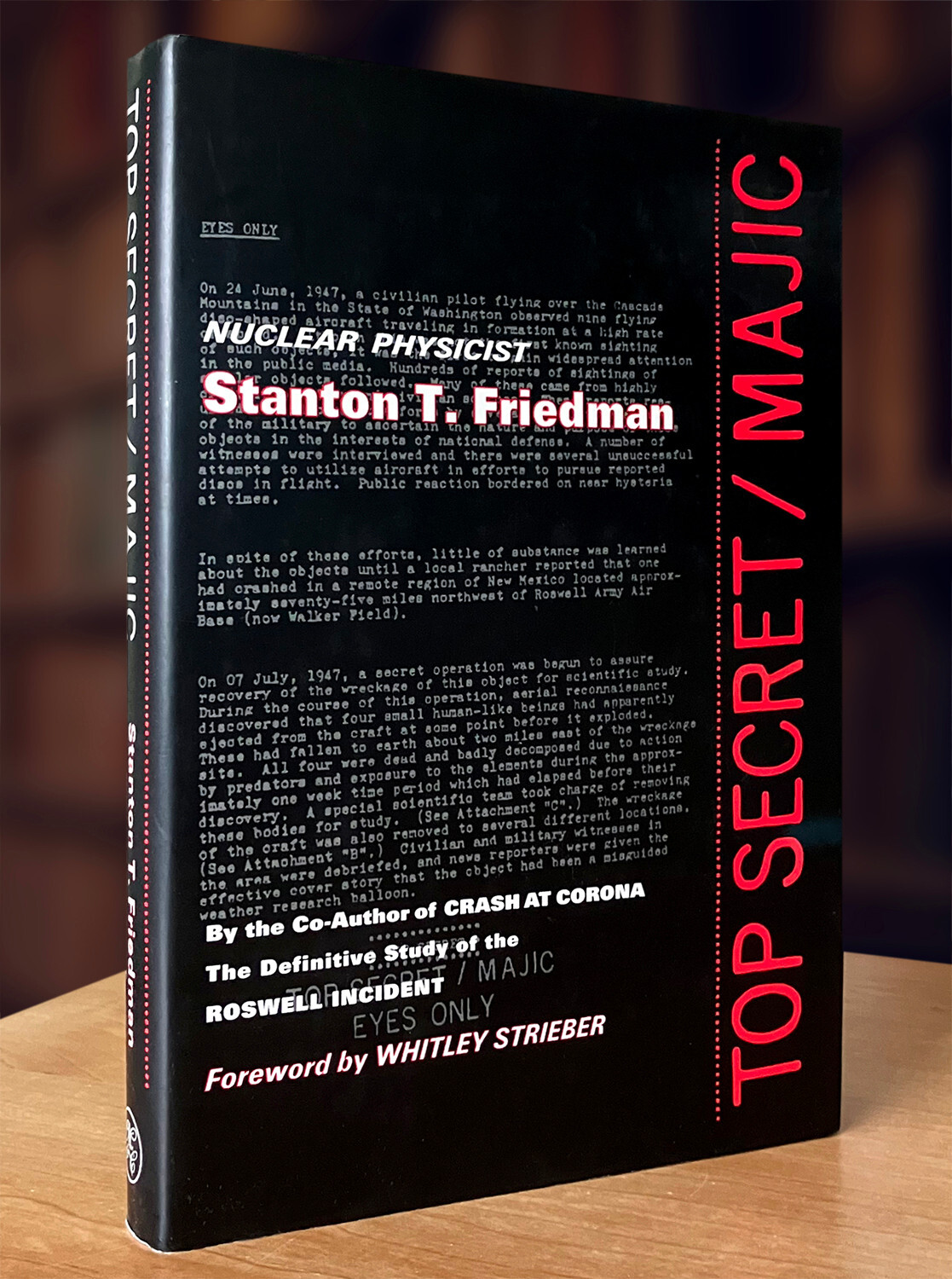 Top Secret/Majic by Stanton T. Friedman & Whitley Strieber (1996 HC) Like New