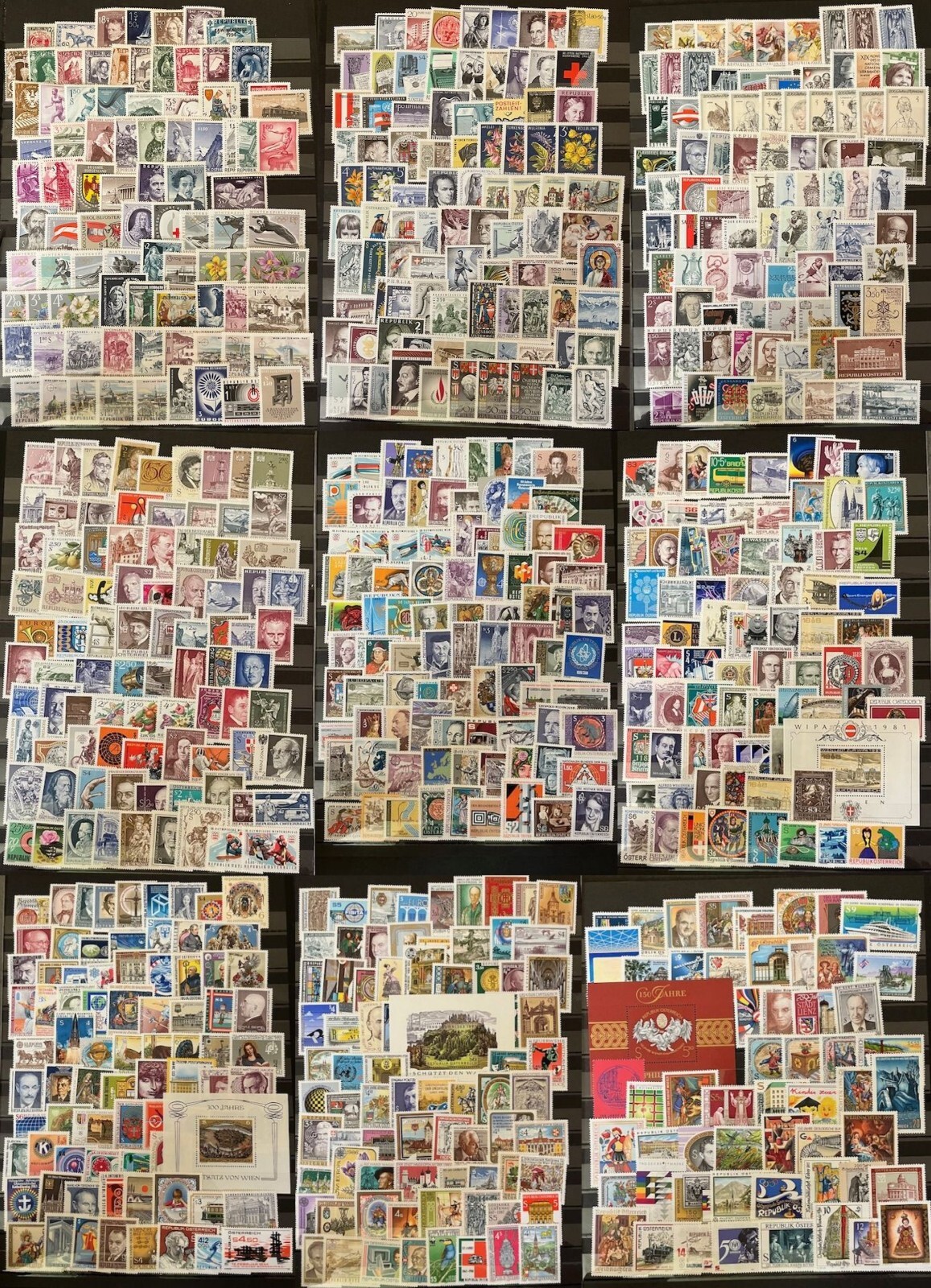 AUSTRIA - 700 Commemorative STAMPS - ALL DIFFERENT - Very Nice Collection - MNH AUSTRIA - 700 Commemorative STAMPS - ALL DIFFERENT - Very Nice Collection - MNH