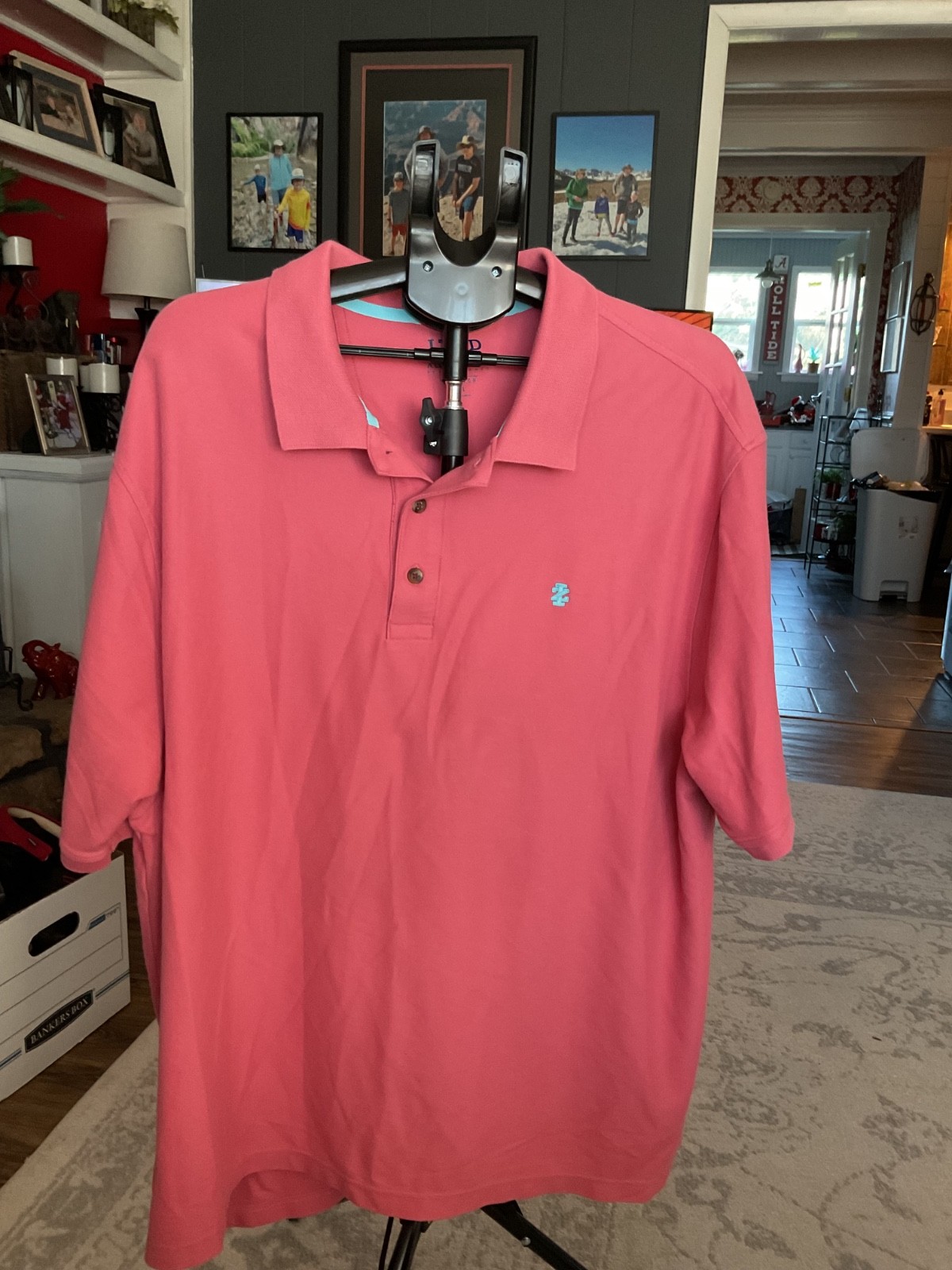 Izod Advantage Performance Polo 3x Salmon Izod Advantage Performance Polo 3x Salmon