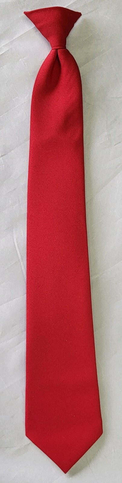 Valenti Red Clip-On Necktie 18\ Valenti Red Clip-On Necktie 18\